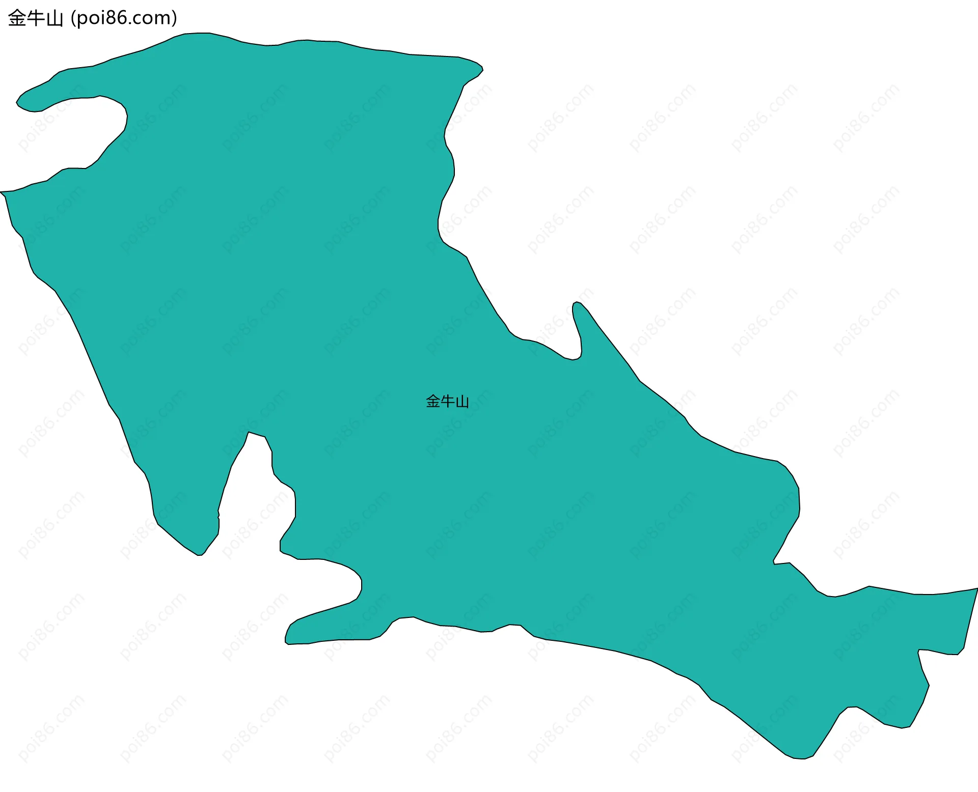 金牛山边界地图