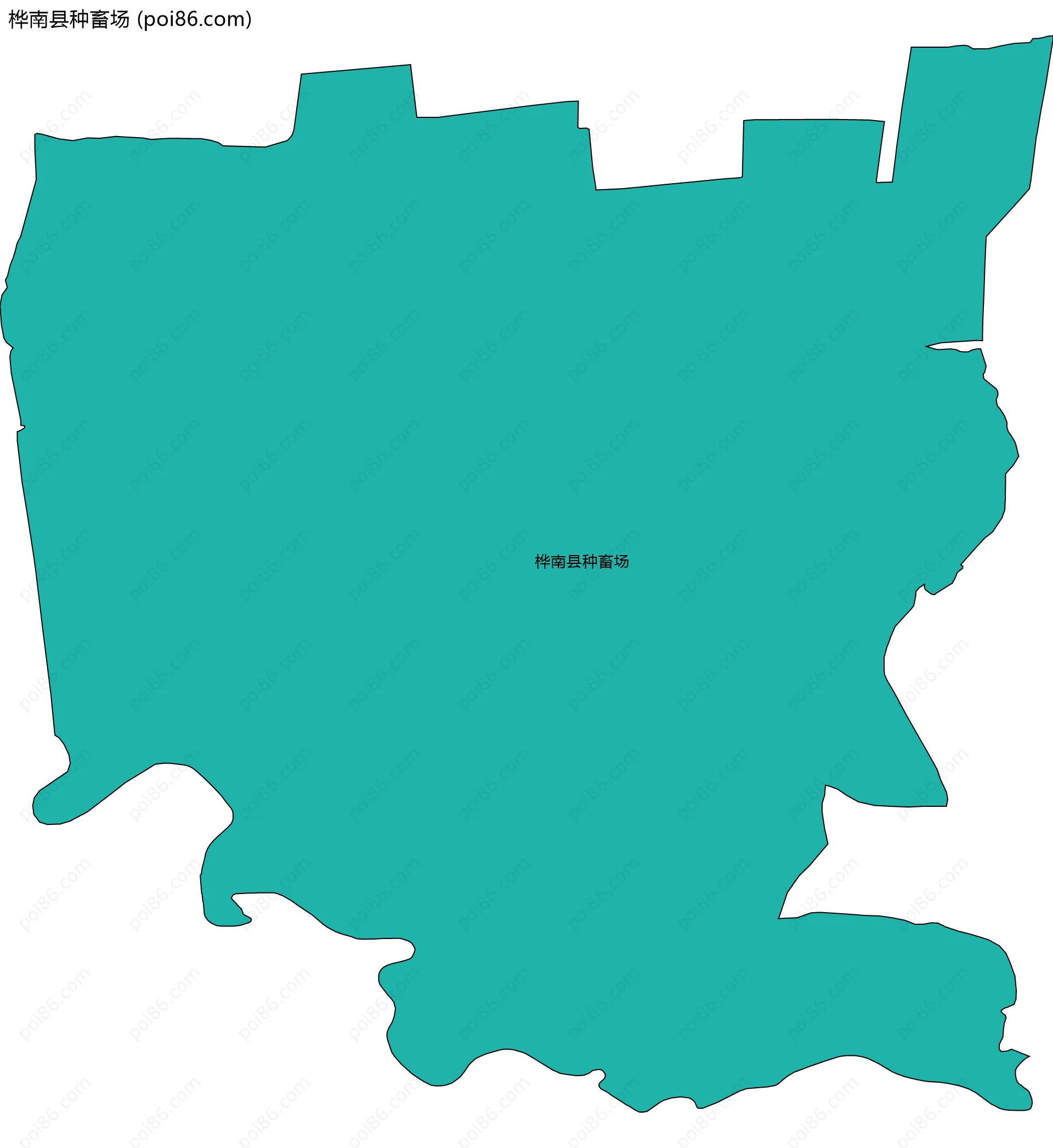 桦南县种畜场边界地图