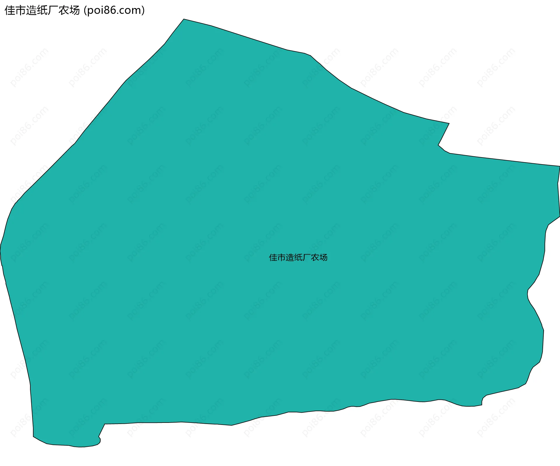 佳市造纸厂农场边界地图
