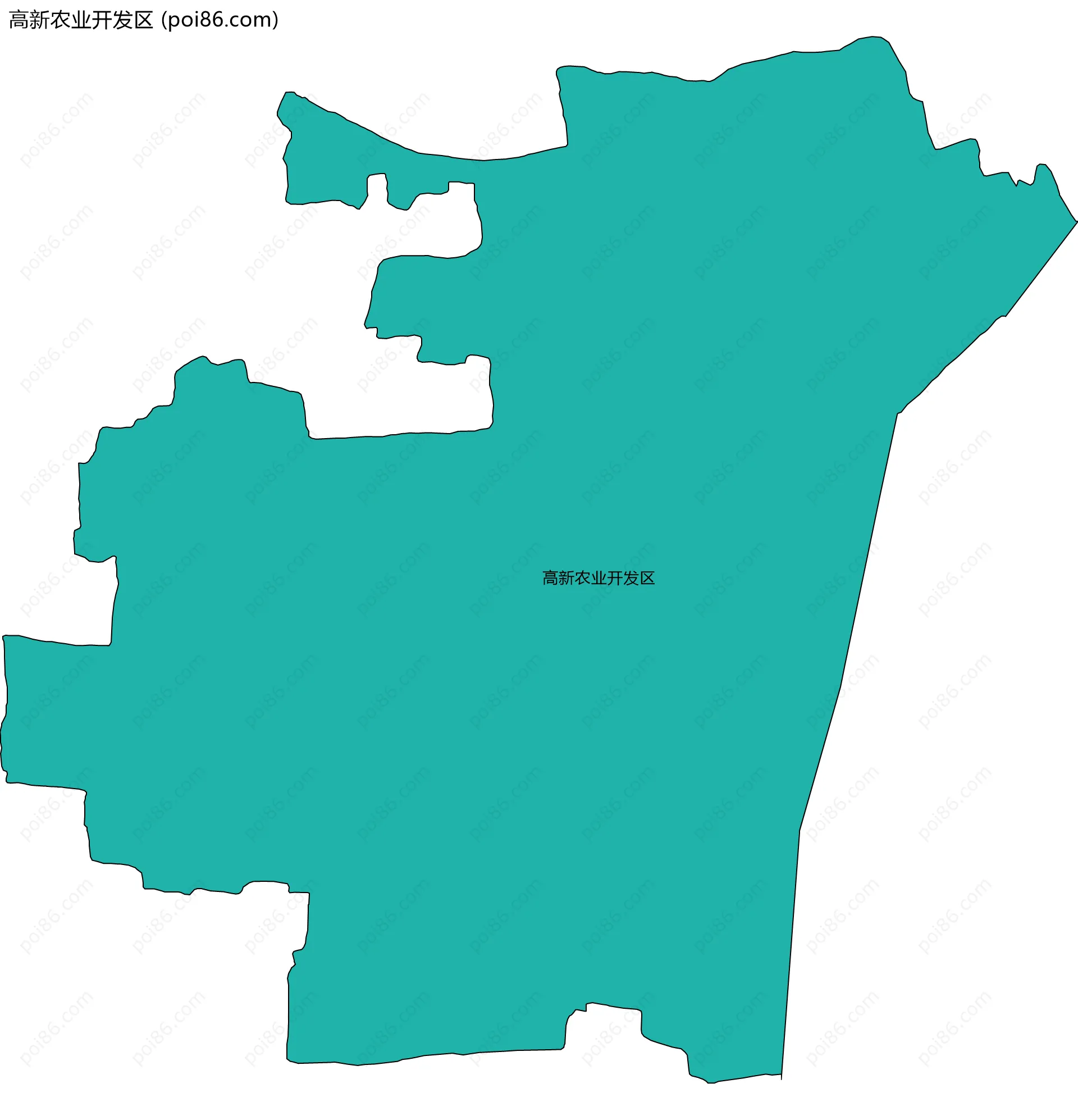 高新农业开发区边界地图