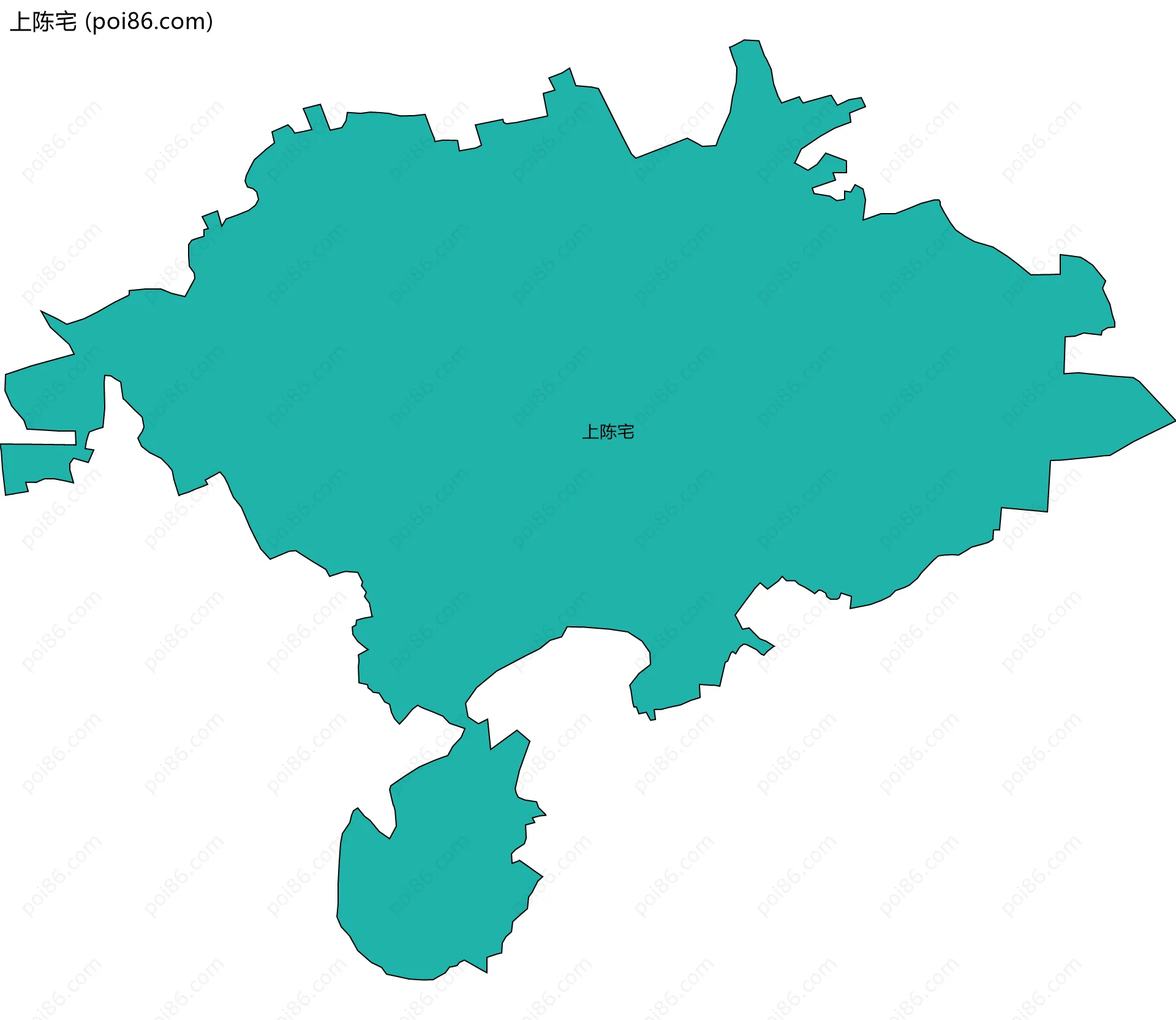 上陈宅边界地图