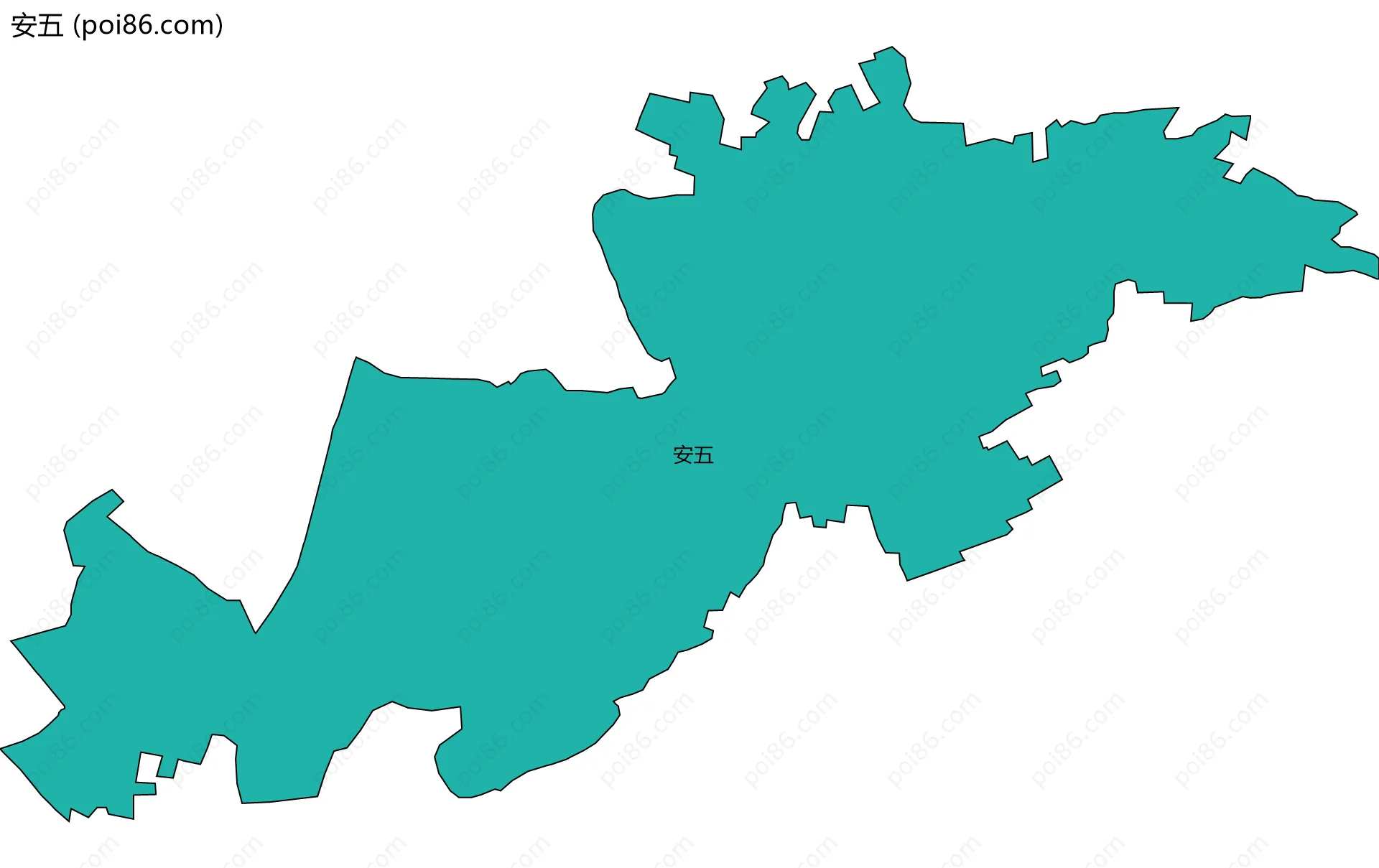 安五边界地图