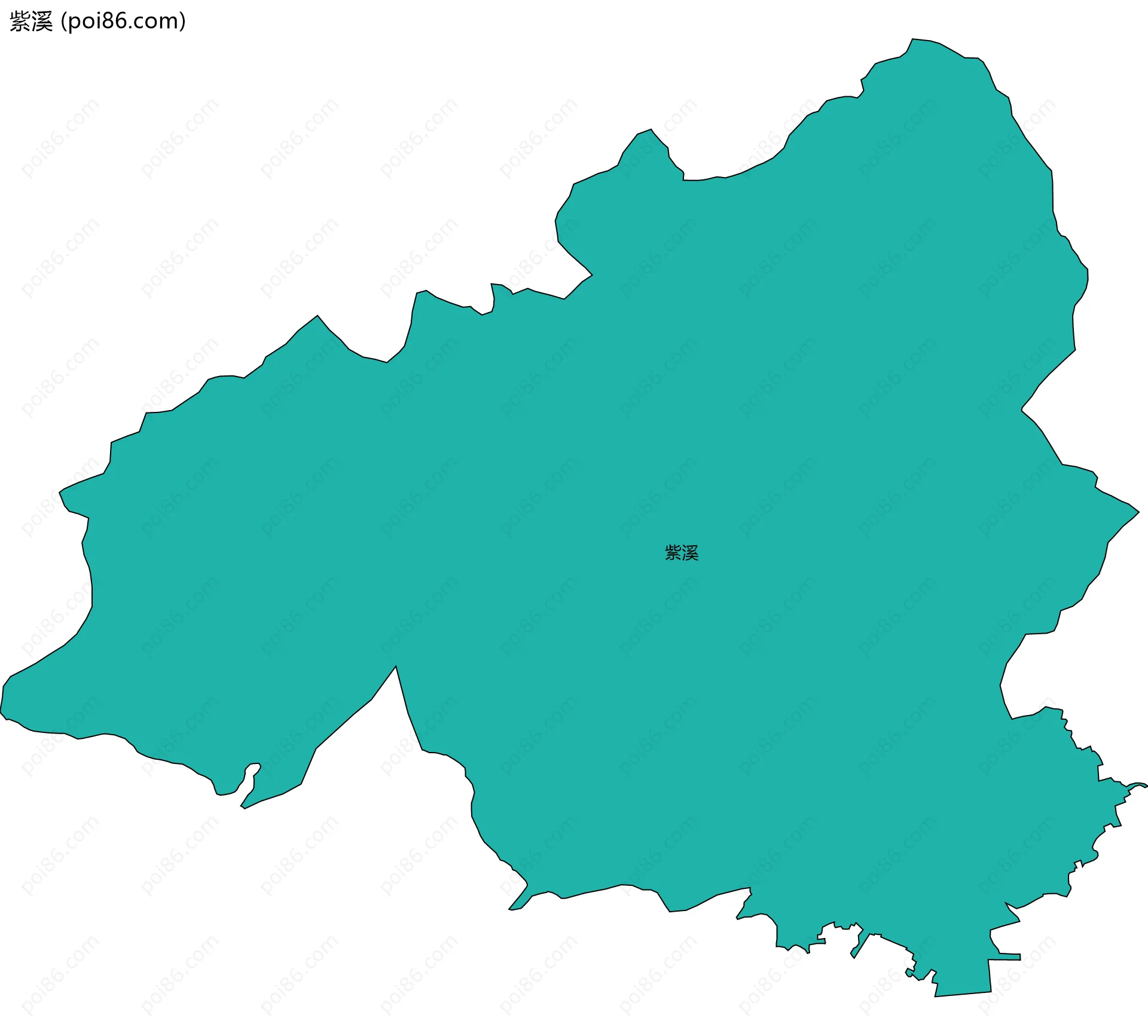 紫溪边界地图