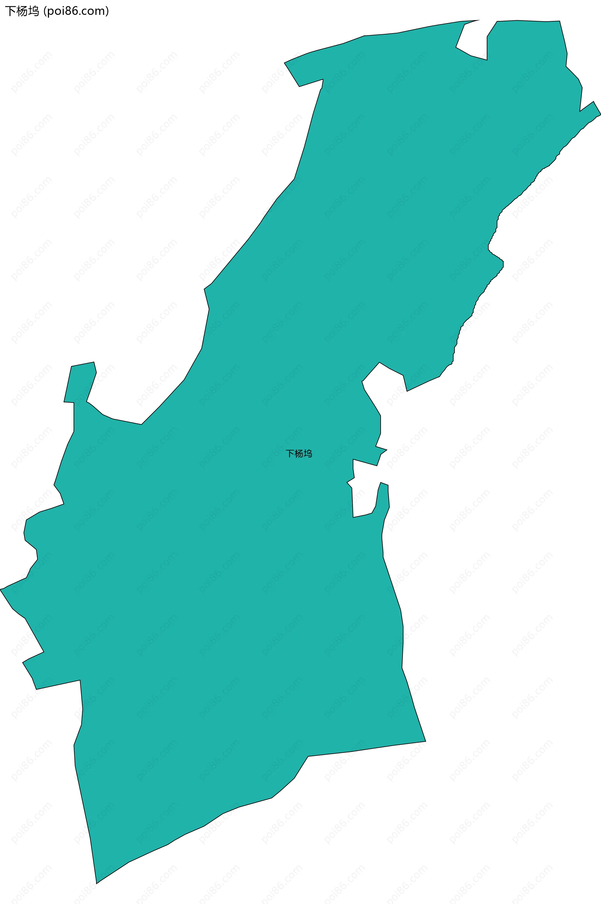 下杨坞边界地图