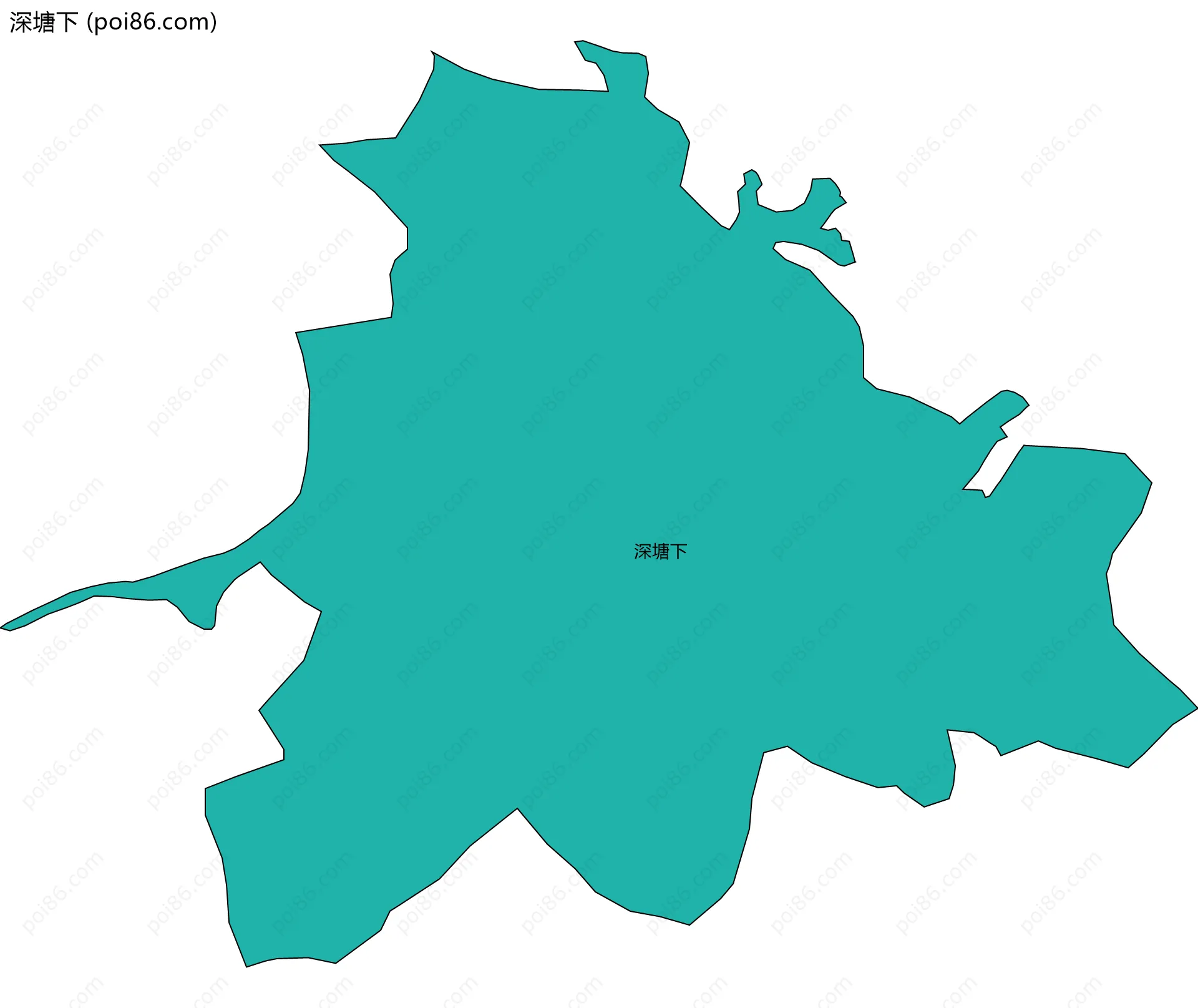深塘下边界地图