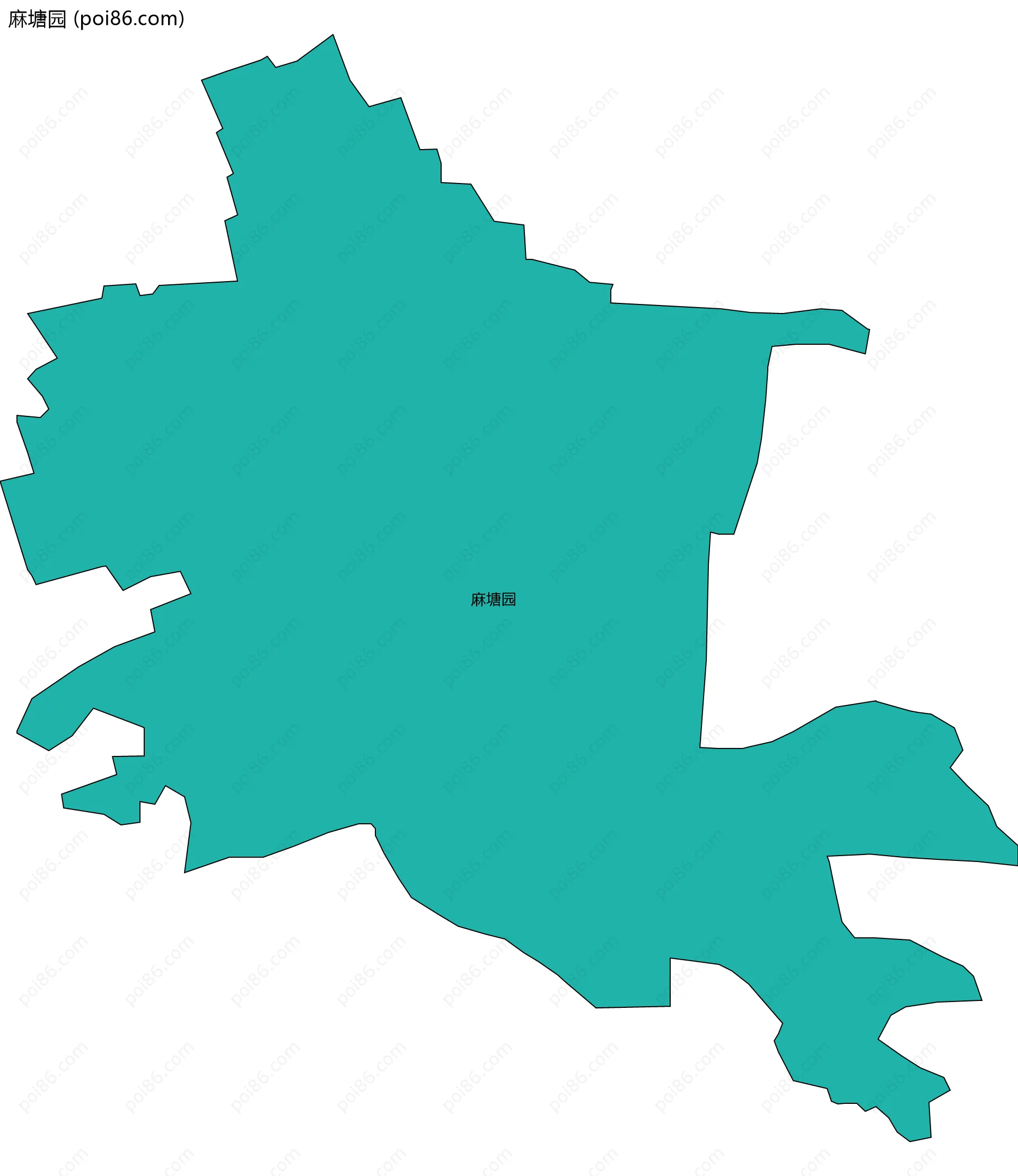麻塘园边界地图