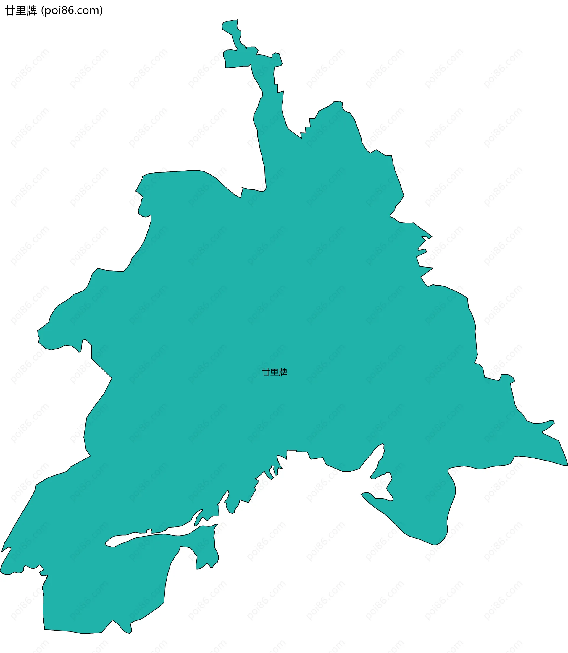 廿里牌边界地图