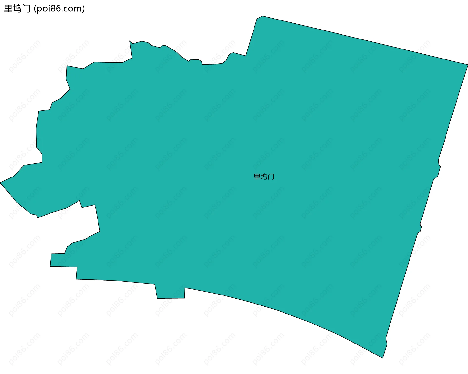 里坞门边界地图