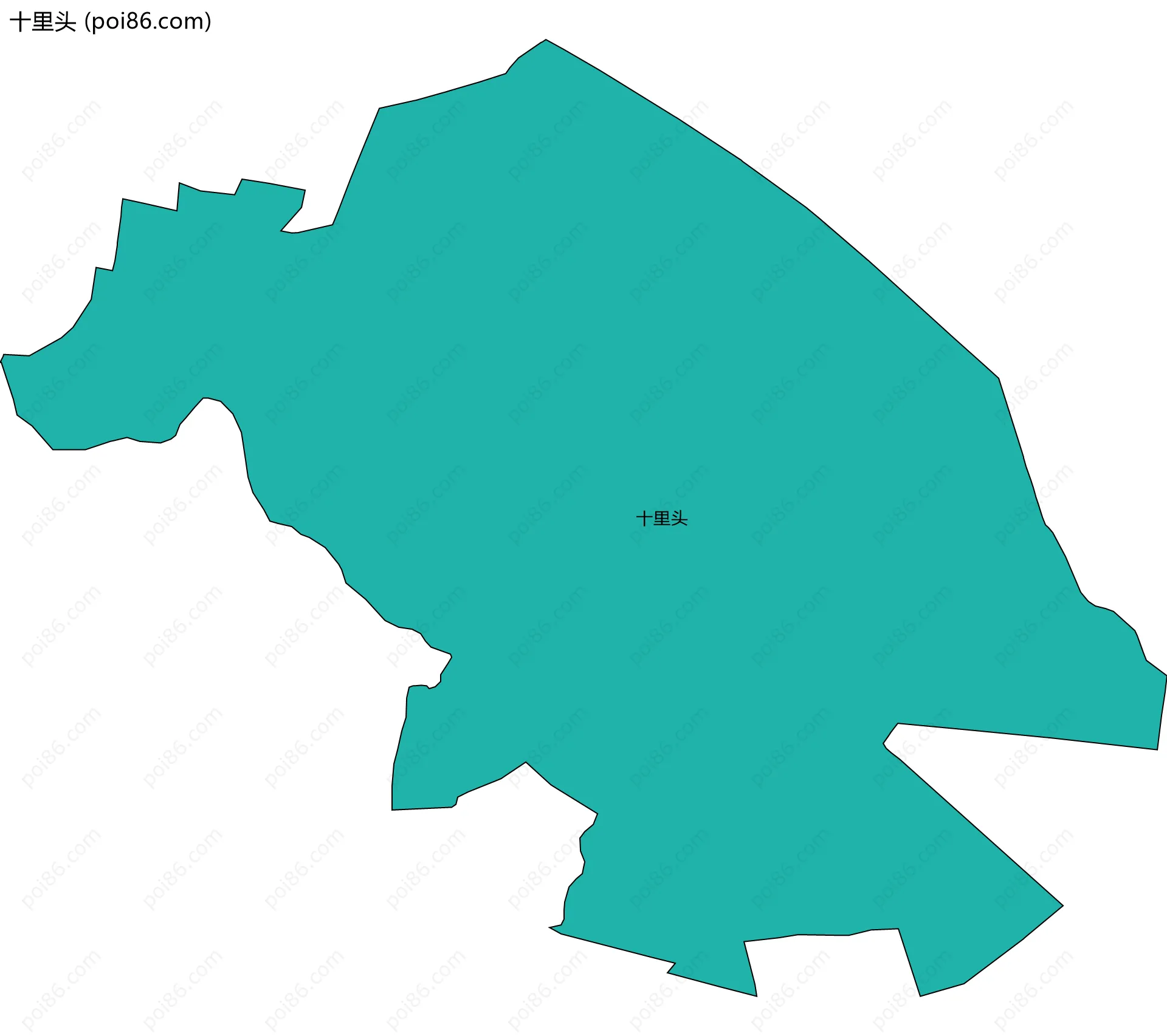十里头边界地图