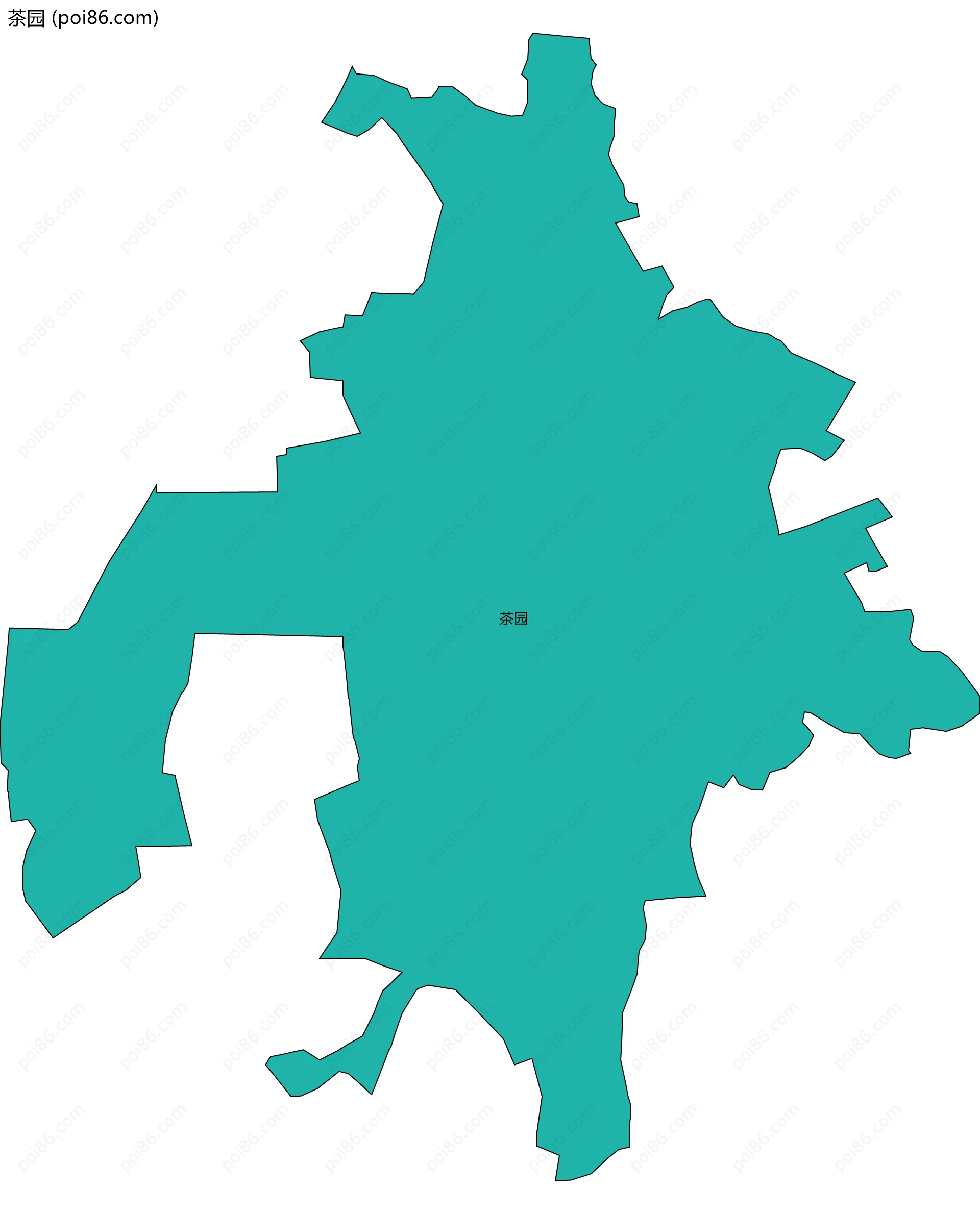 茶园边界地图