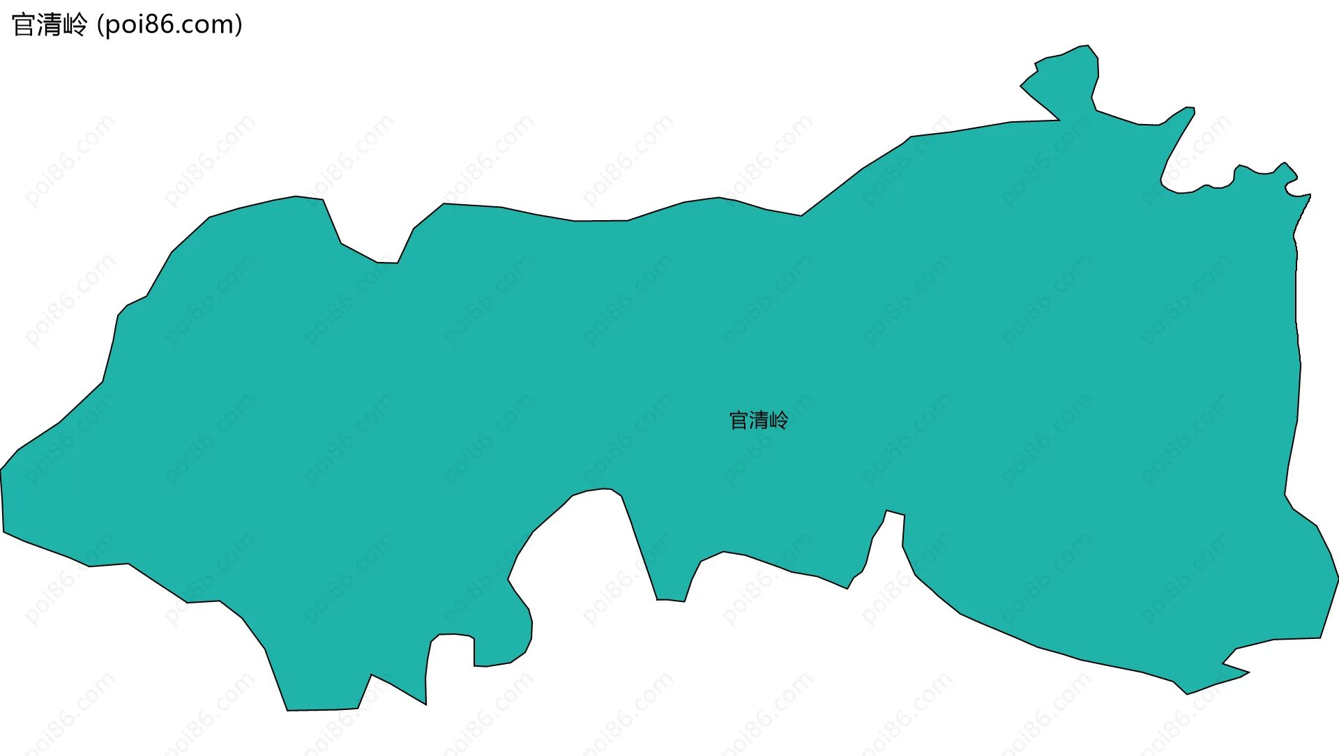 官清岭边界地图