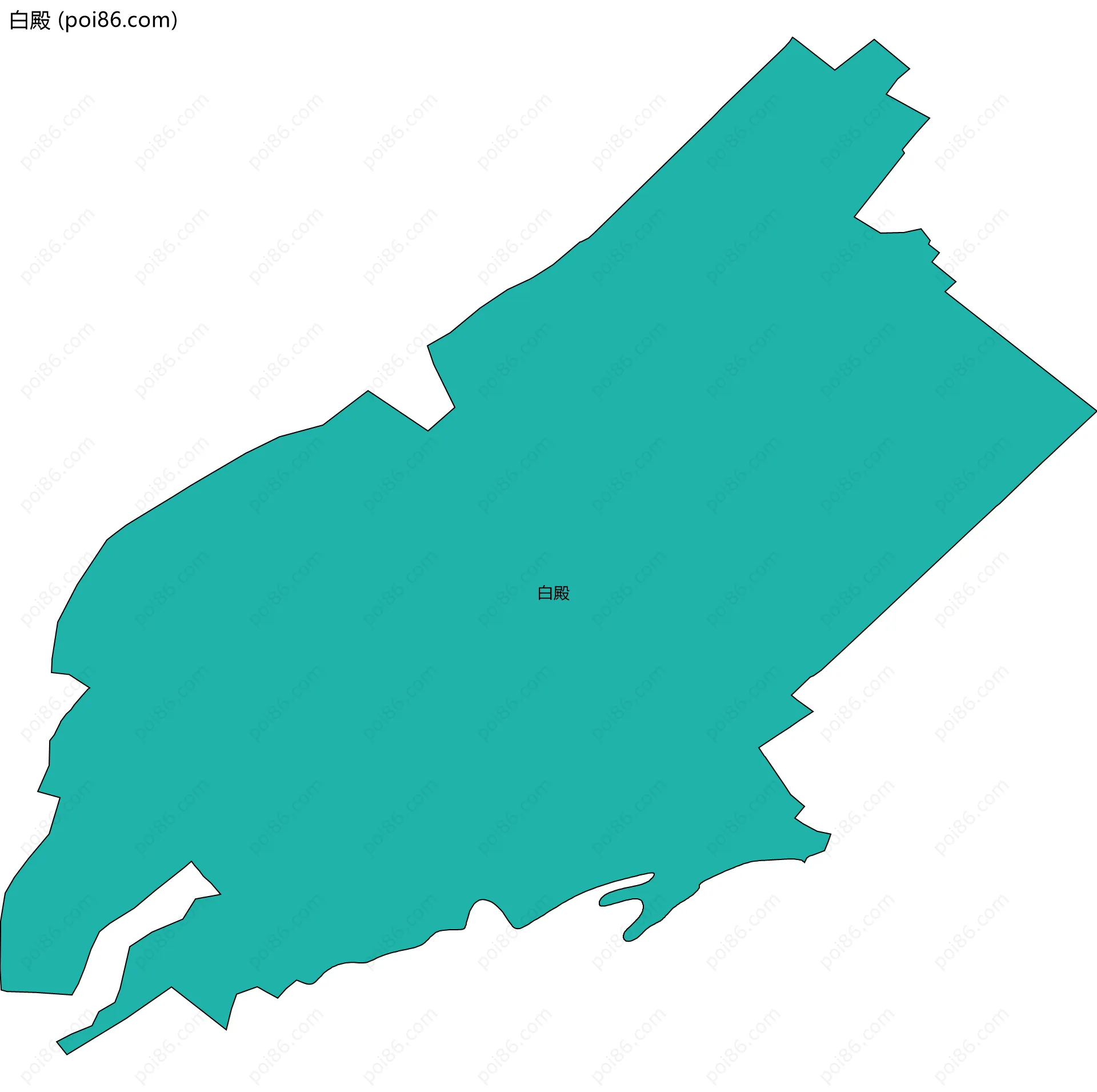 白殿边界地图
