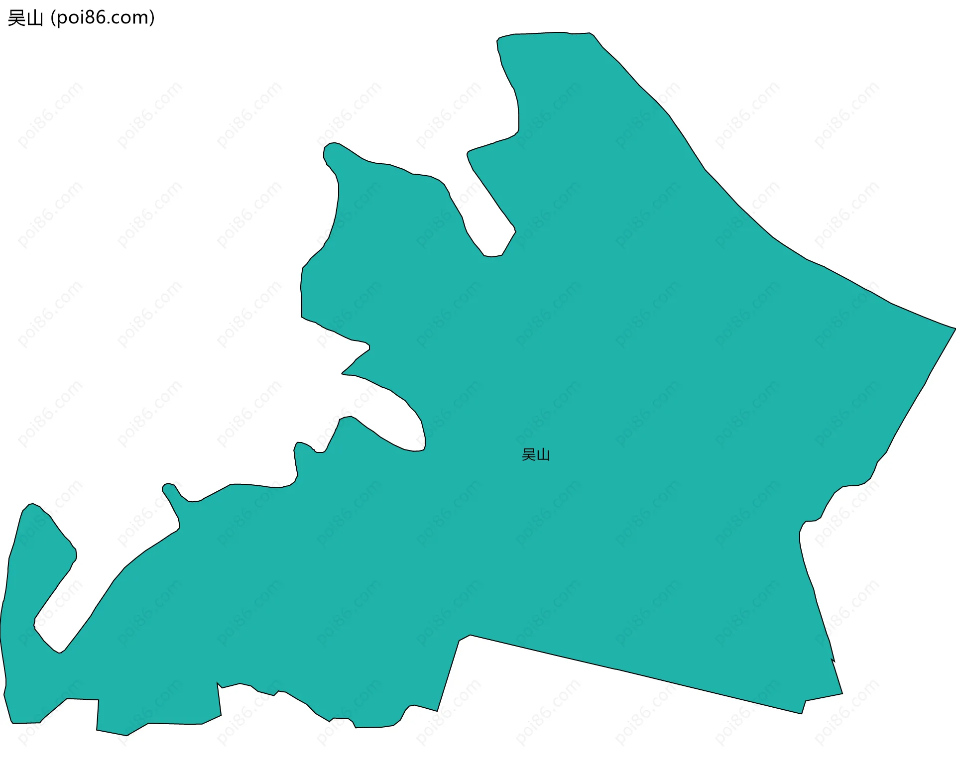 吴山边界地图