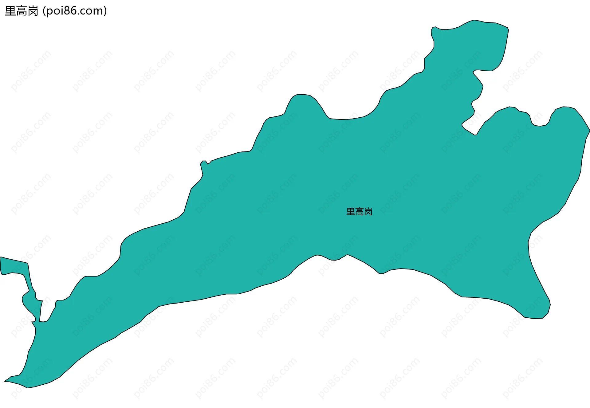 里高岗边界地图