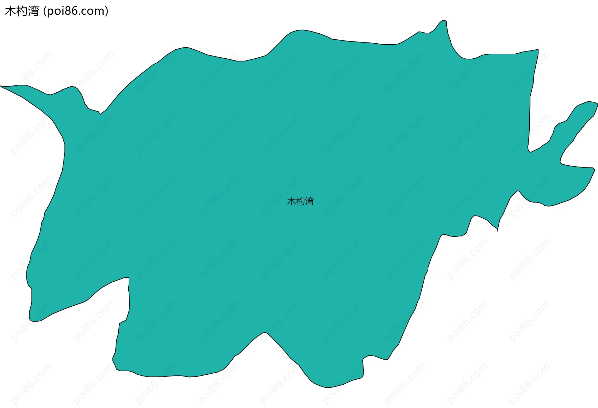 木杓湾边界地图