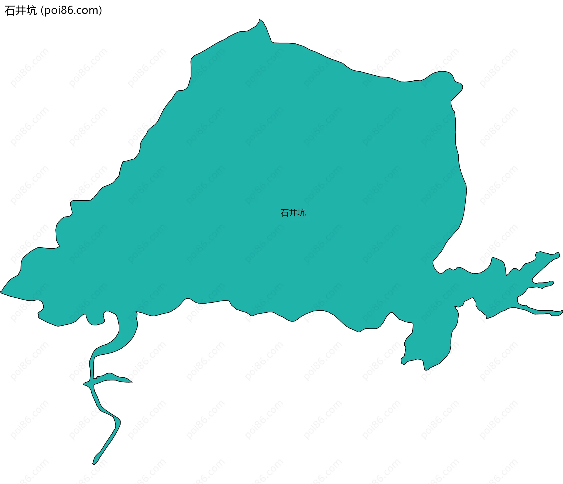 石井坑边界地图