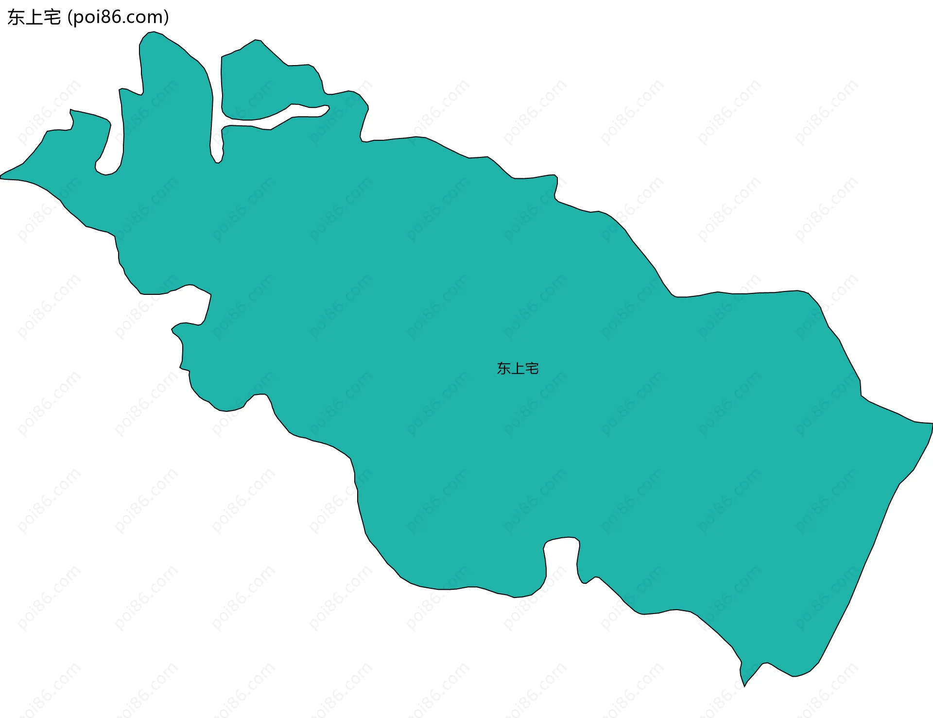 东上宅边界地图