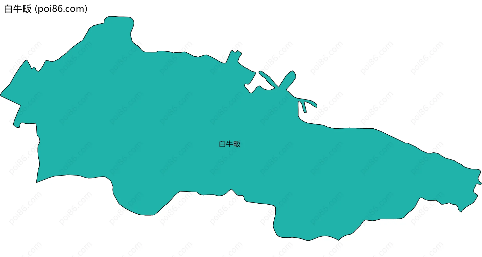 白牛畈边界地图