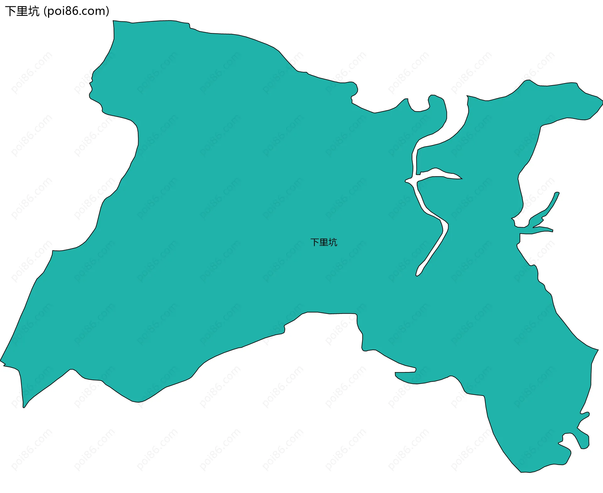 下里坑边界地图