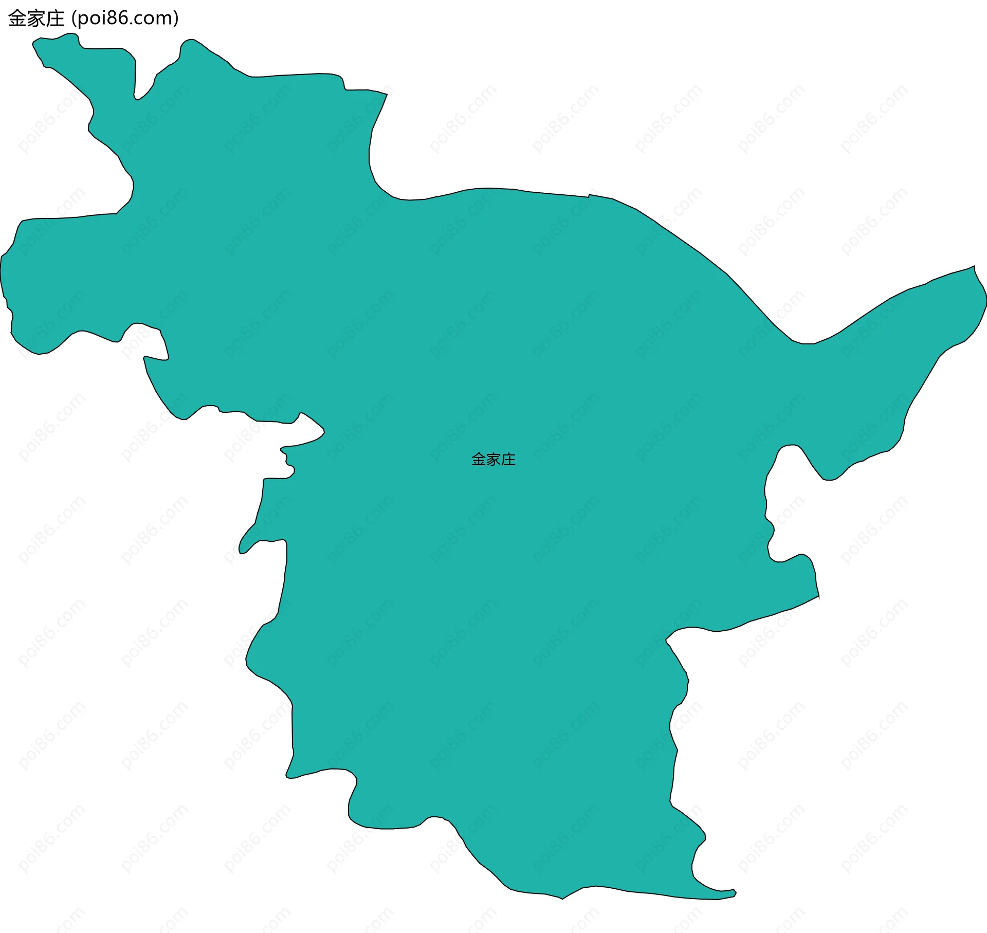 金家庄边界地图