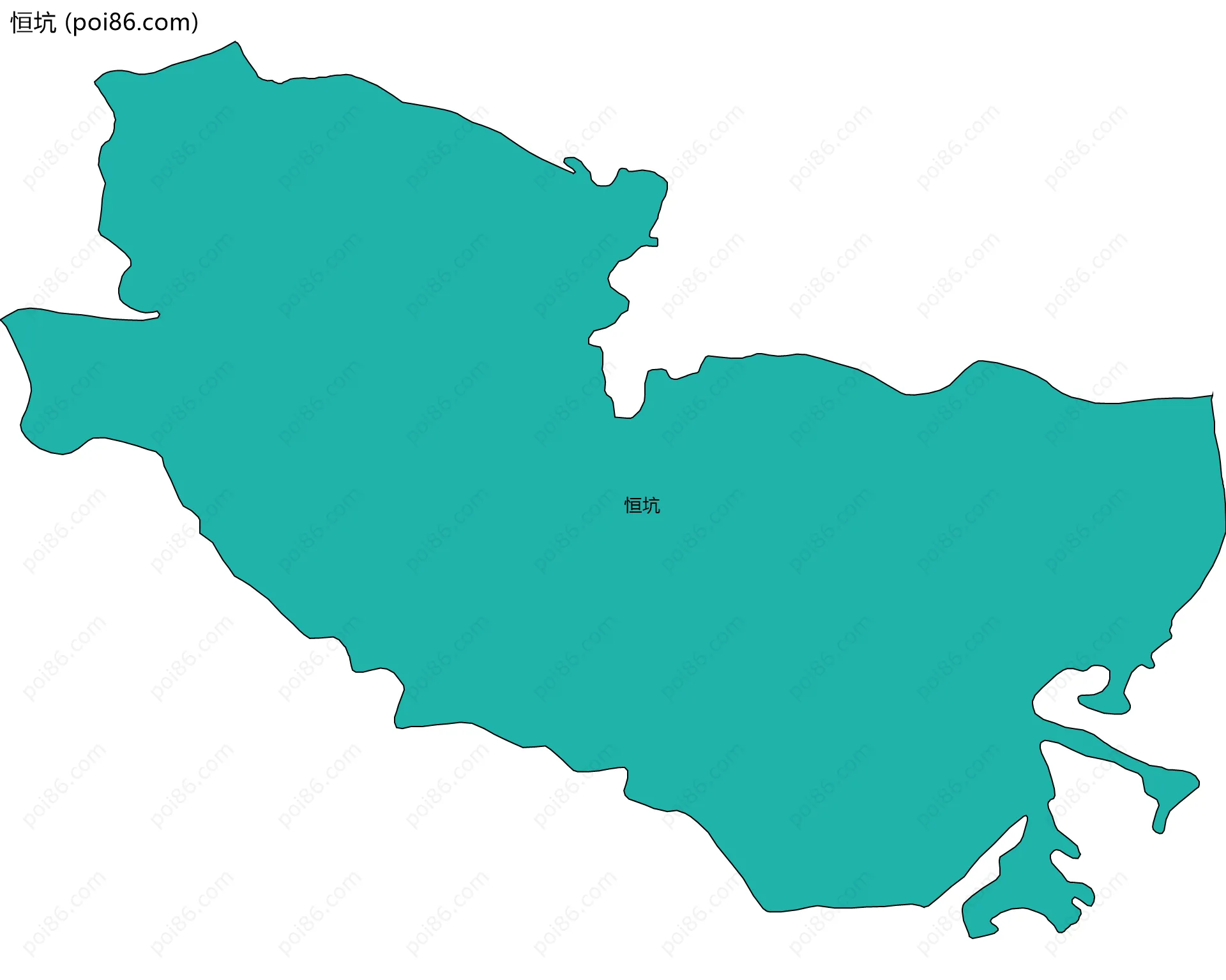 恒坑边界地图
