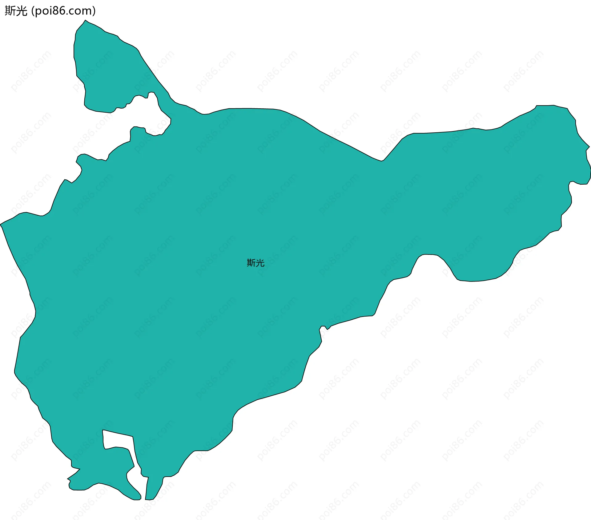 斯光边界地图