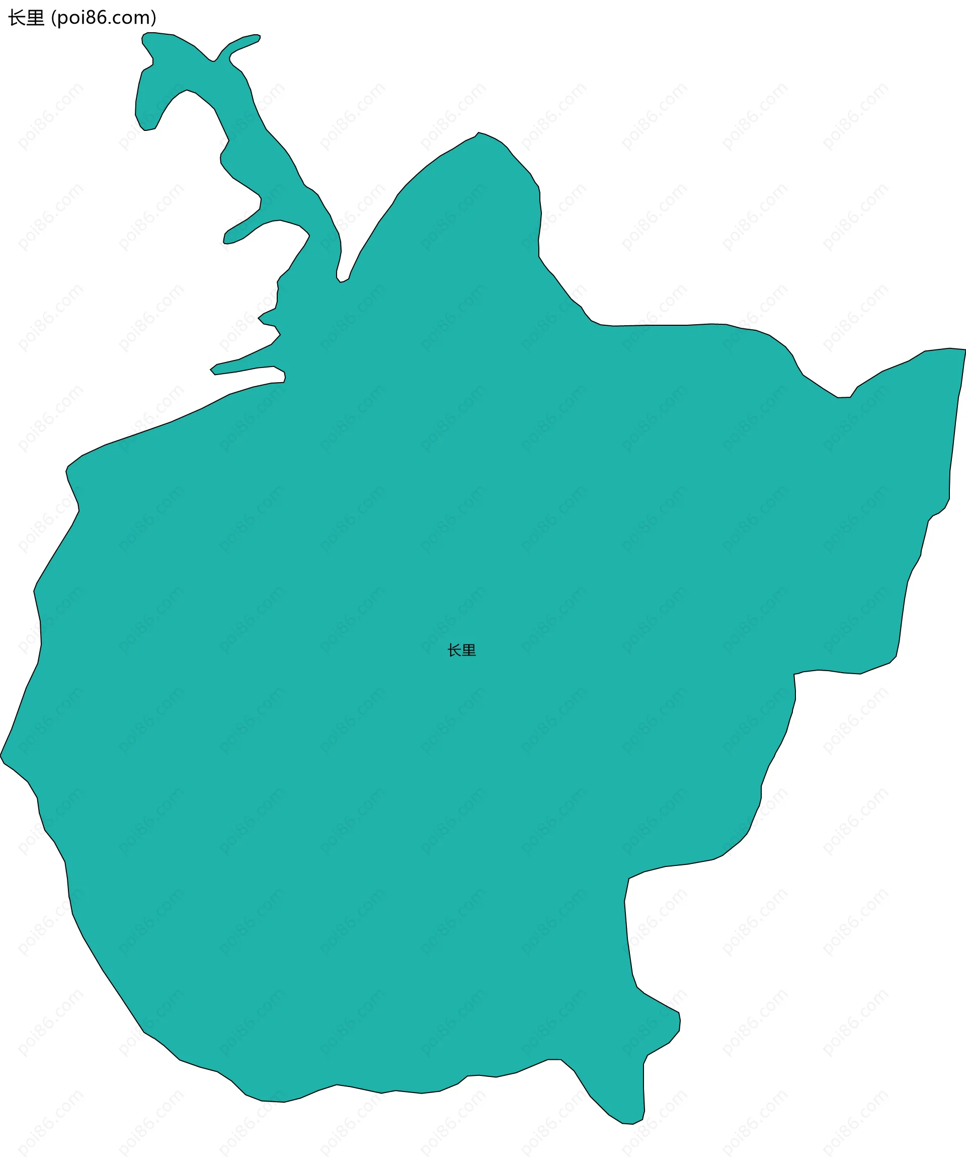 长里边界地图