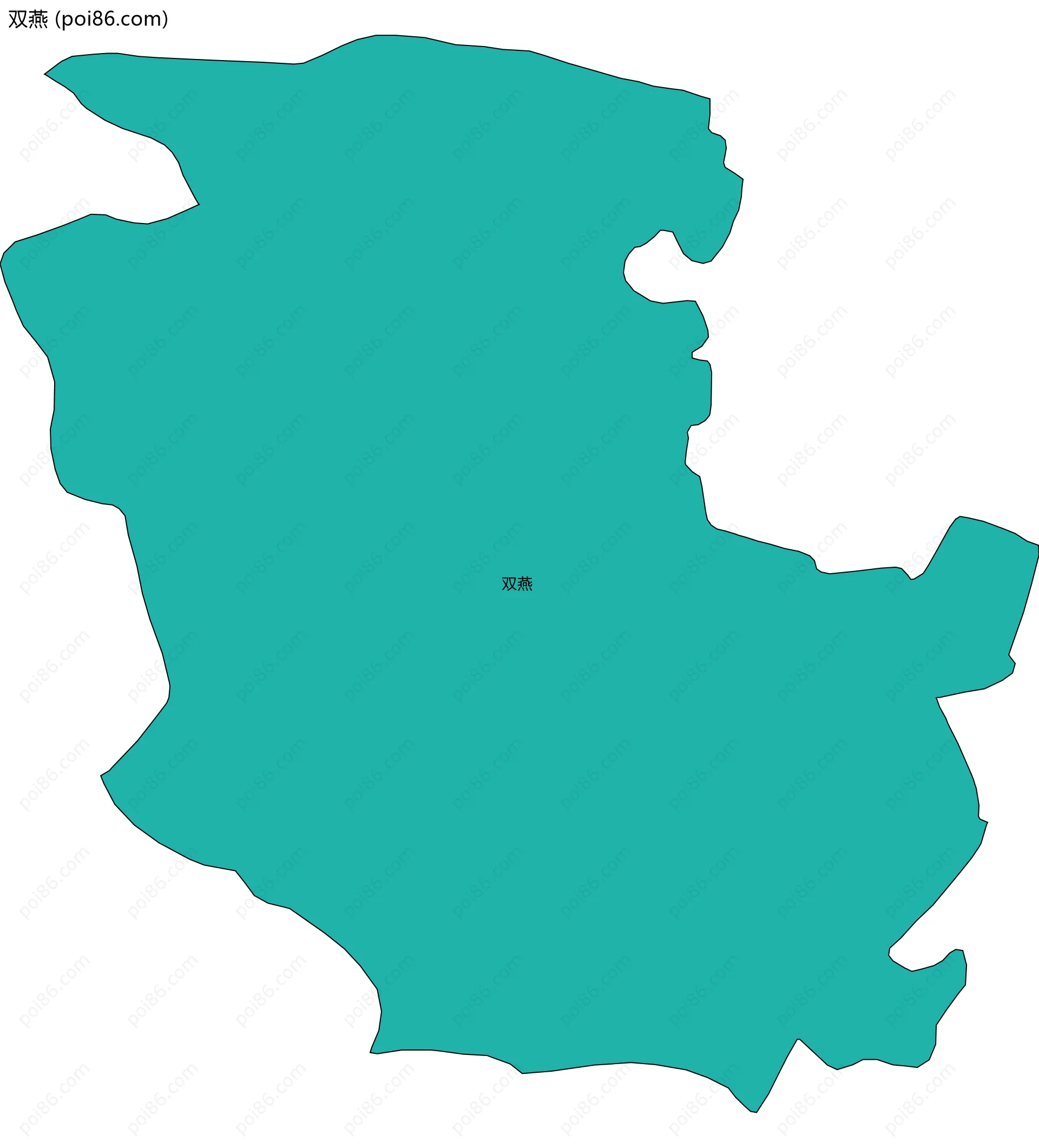 双燕边界地图