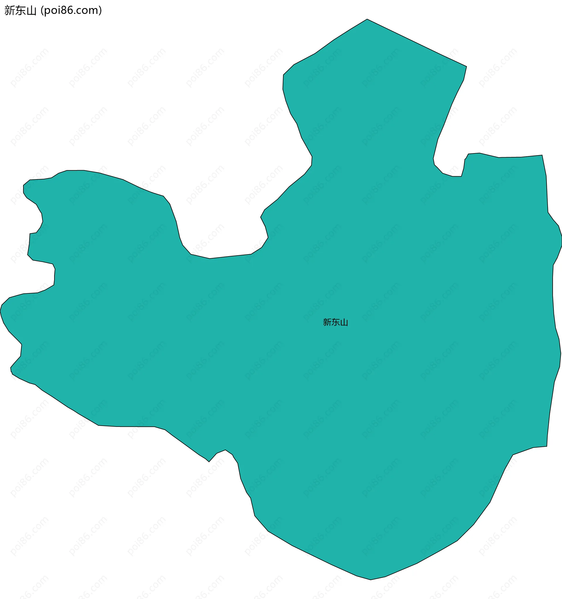 新东山边界地图