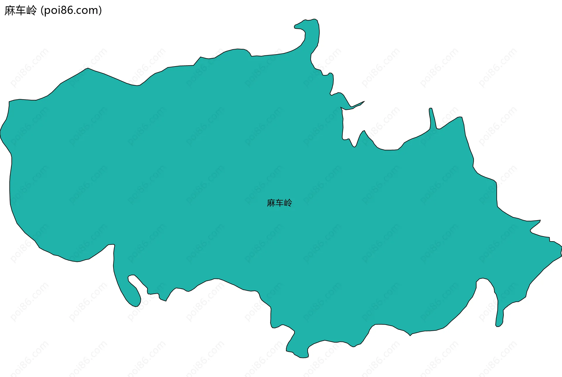 麻车岭边界地图