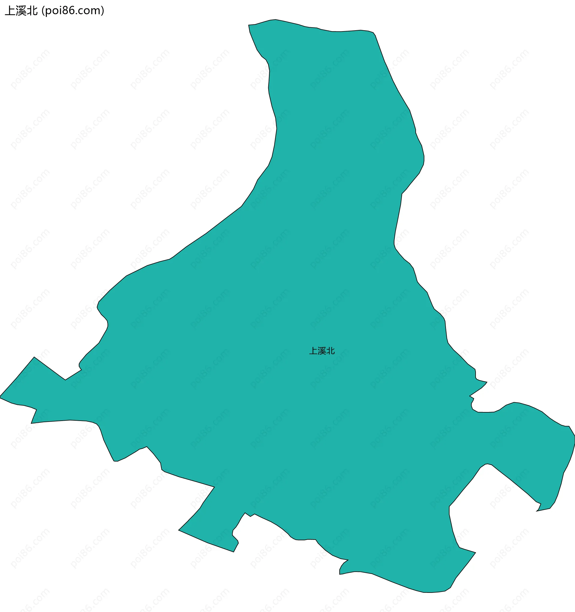 上溪北边界地图