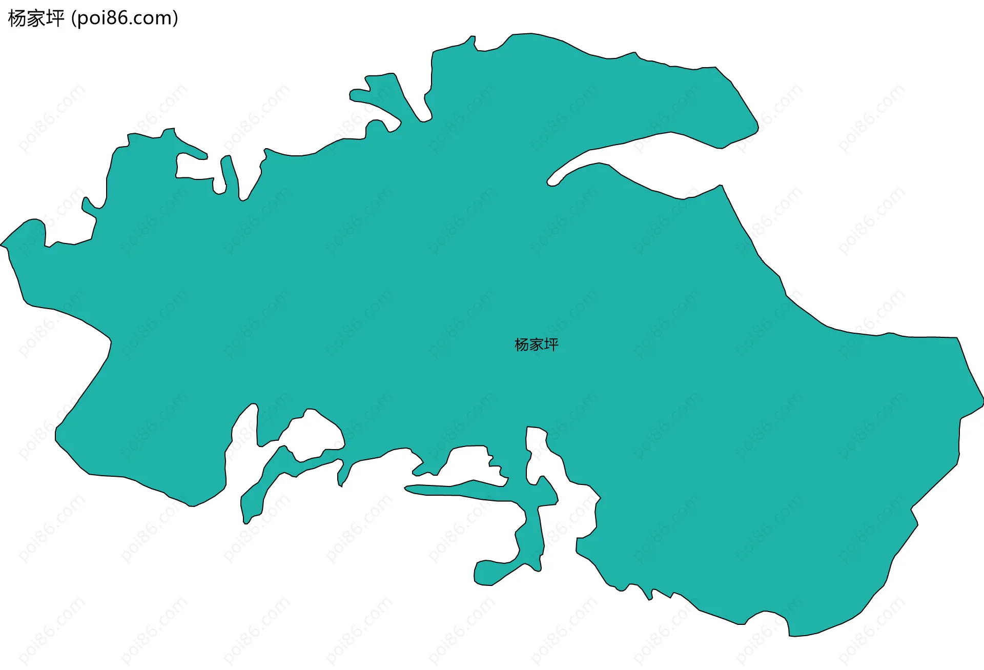 杨家坪边界地图