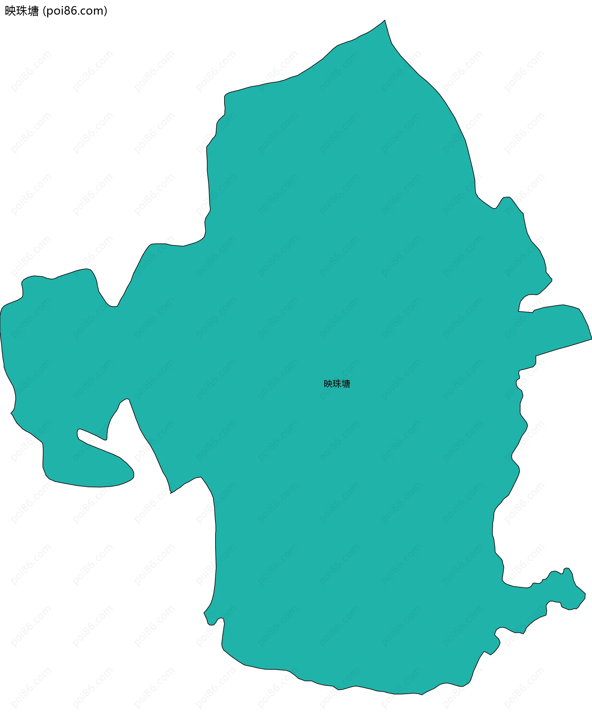 映珠塘边界地图