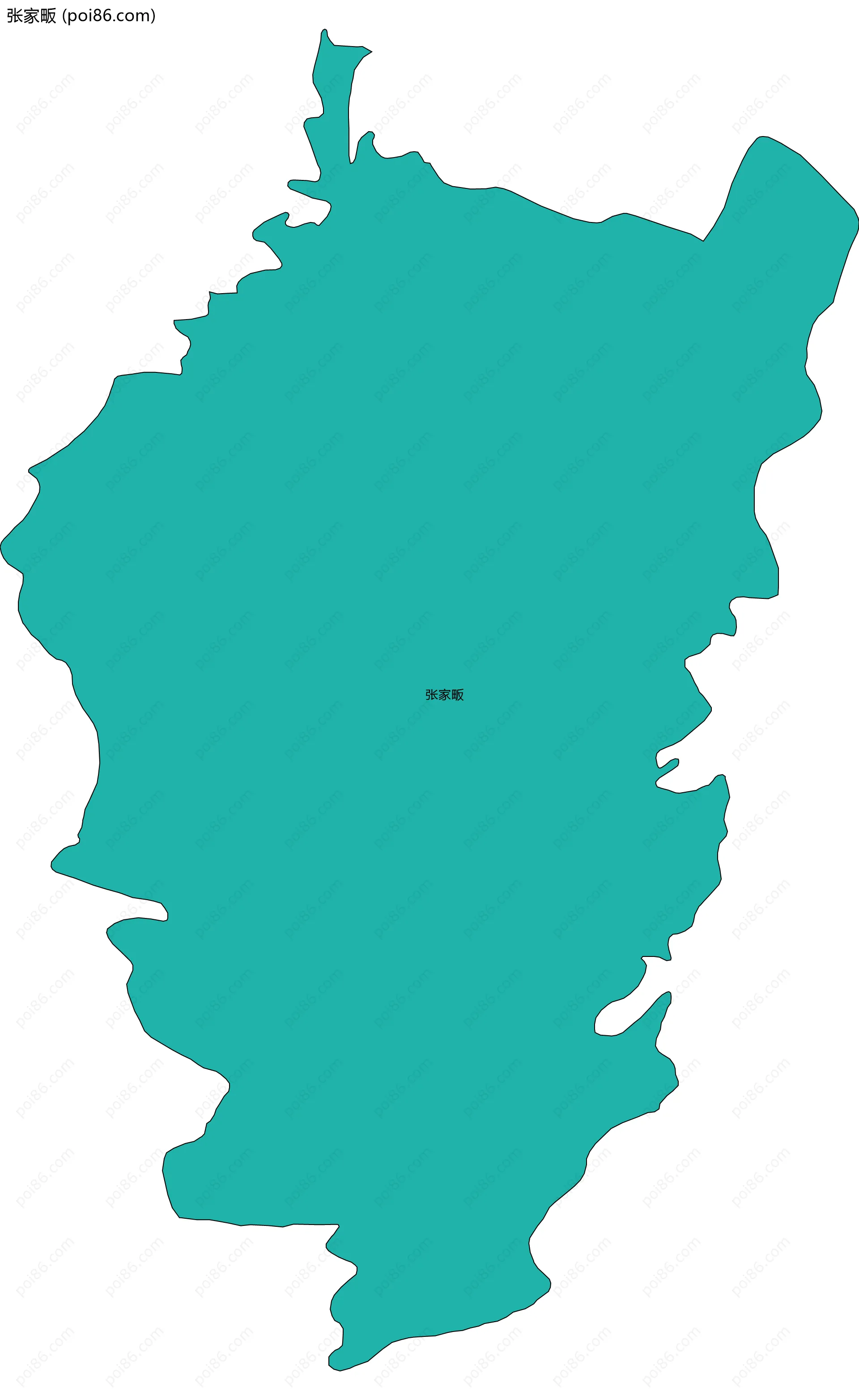 张家畈边界地图