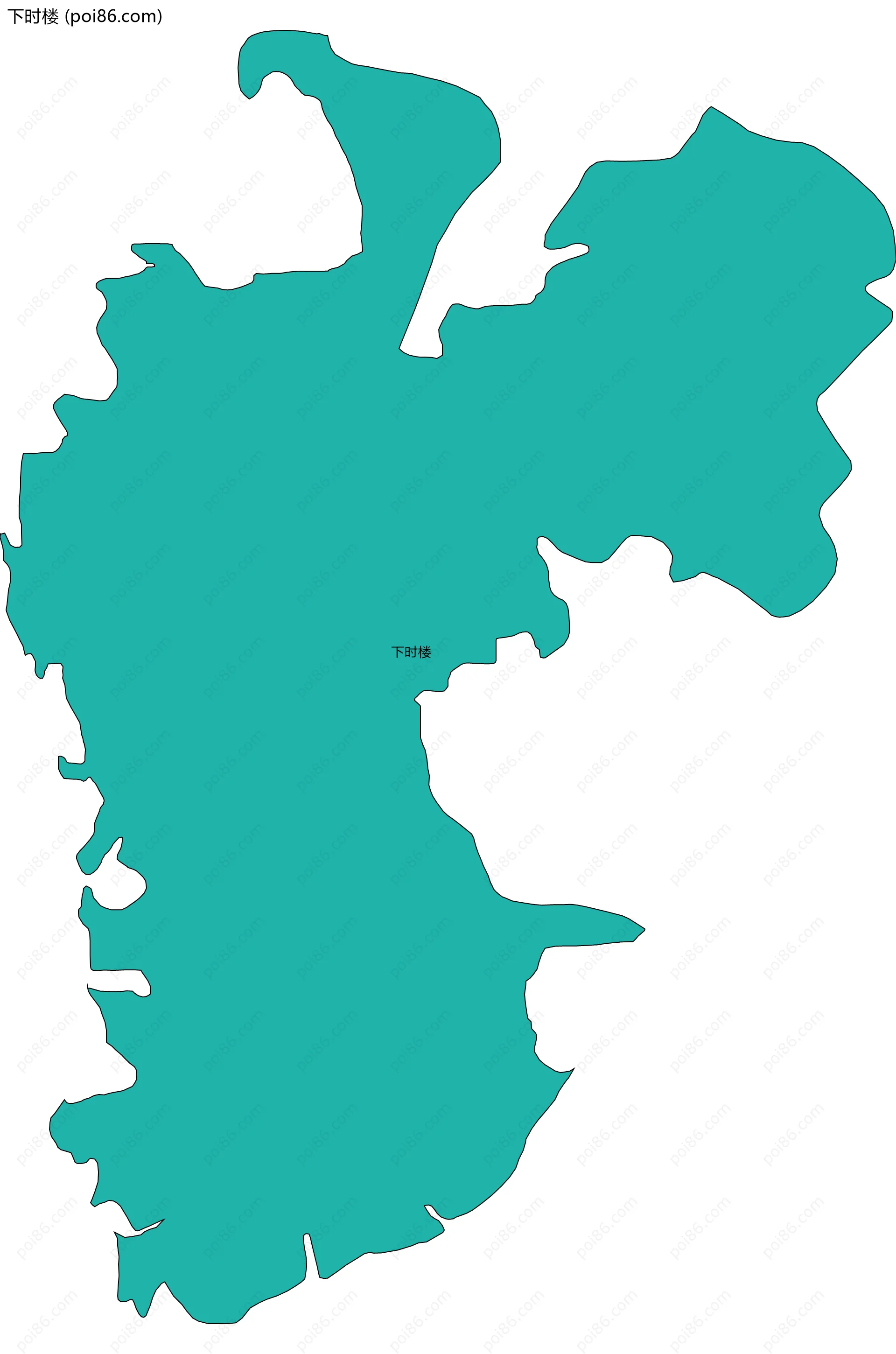 下时楼边界地图