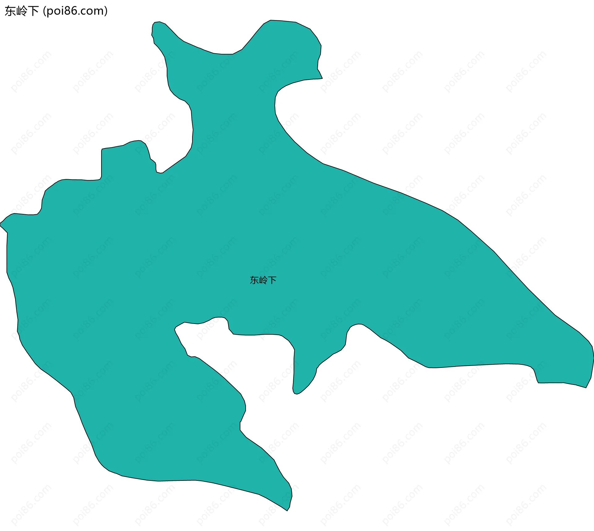 东岭下边界地图