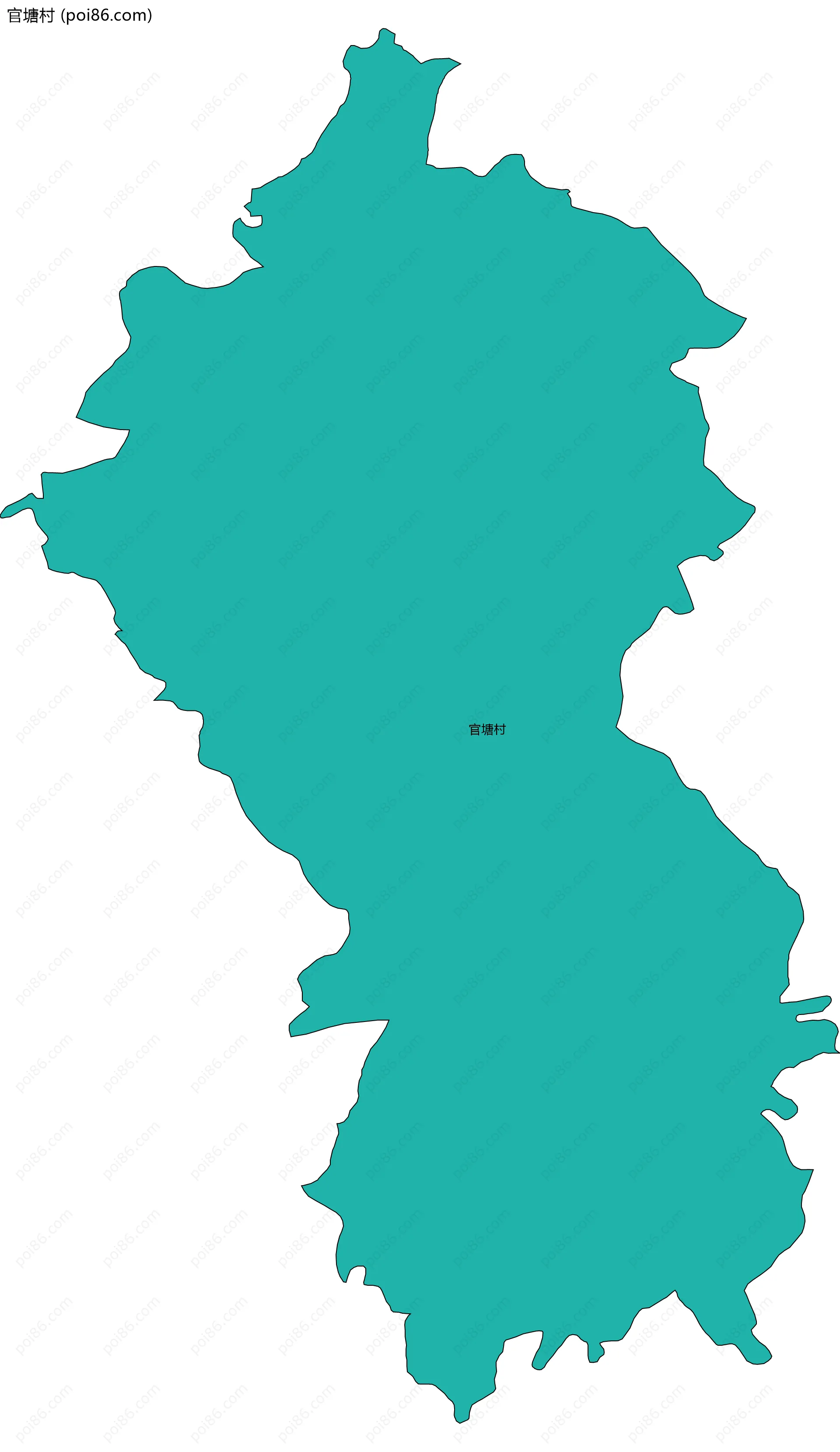 官塘村边界地图