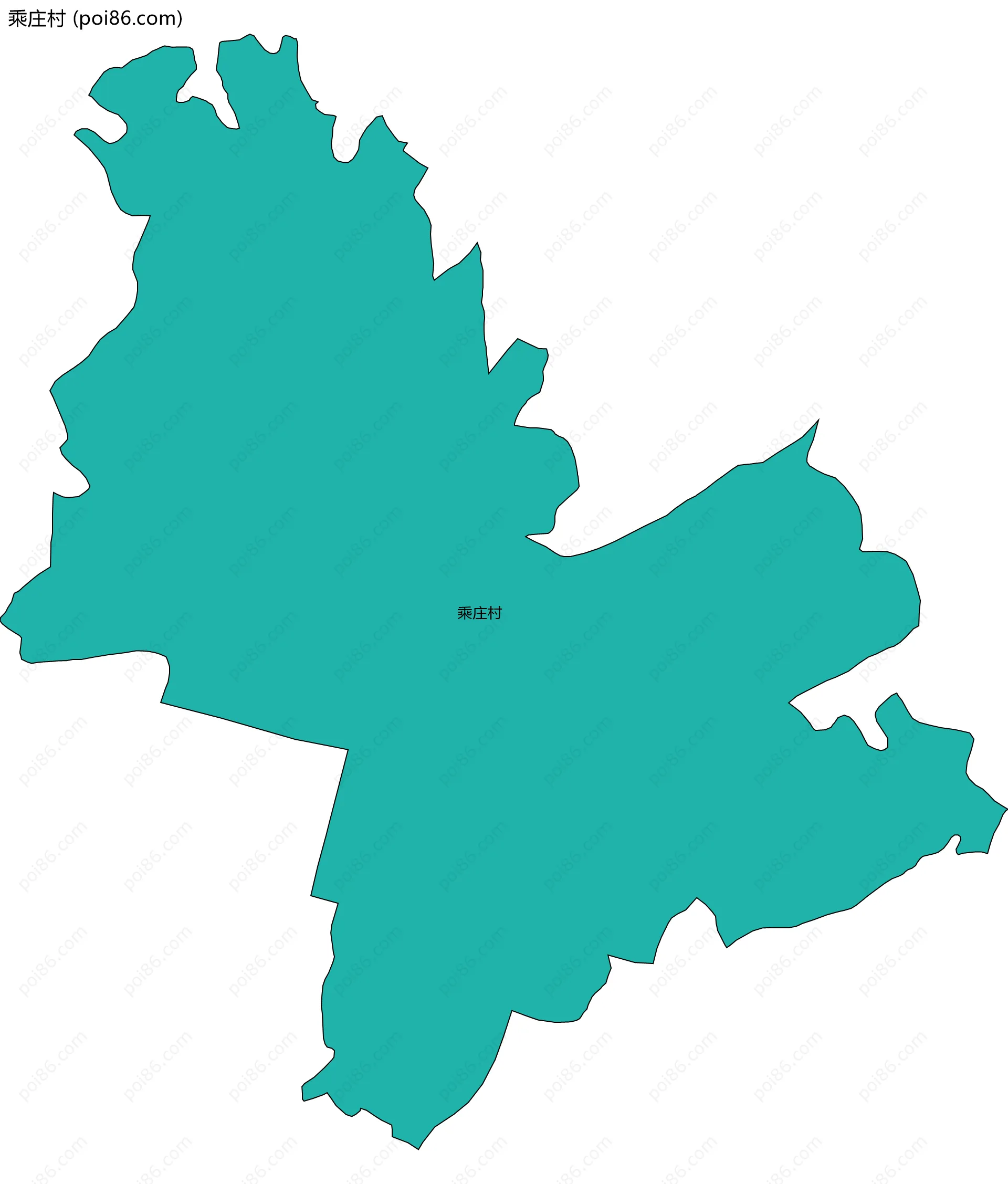 乘庄村边界地图