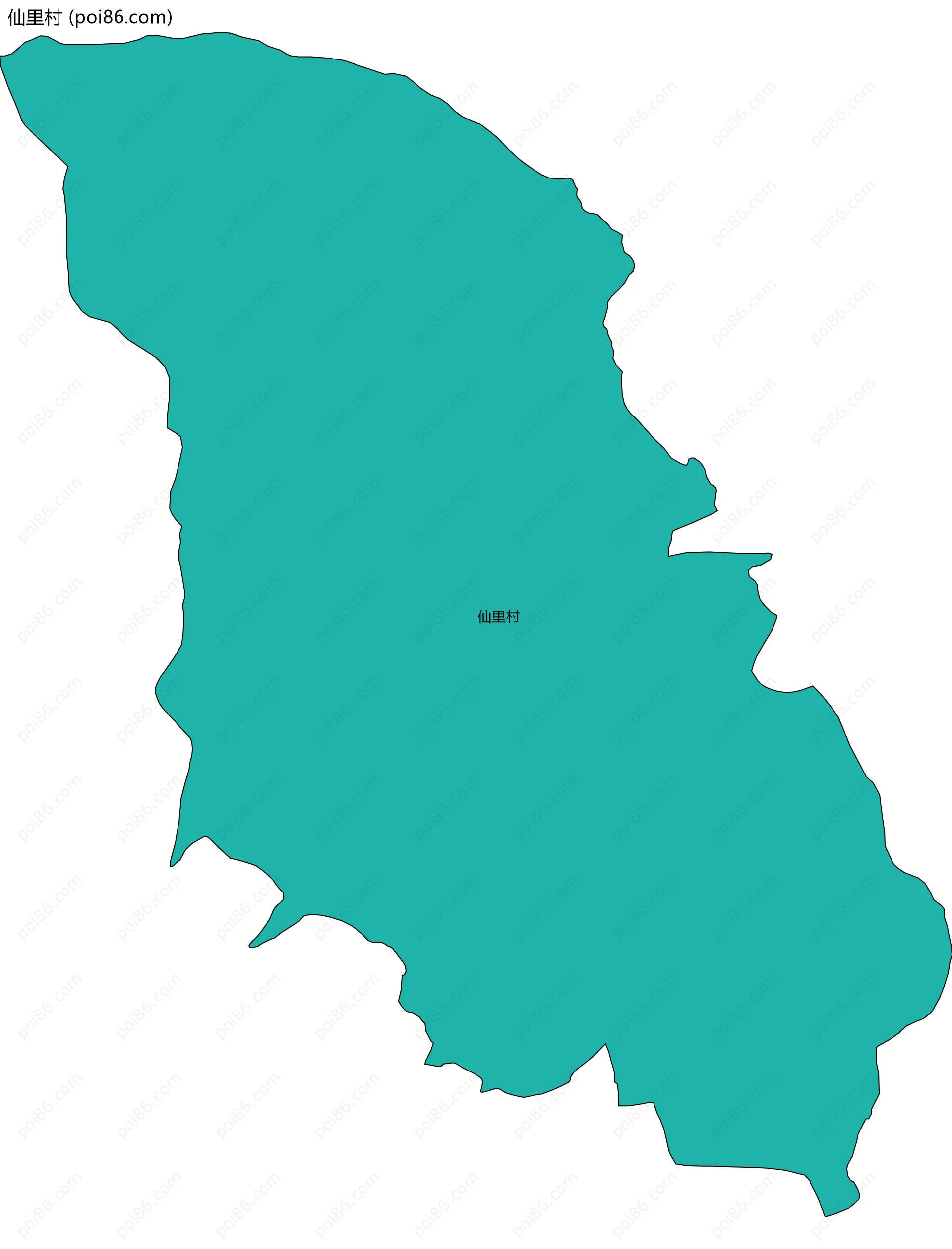 仙里村边界地图