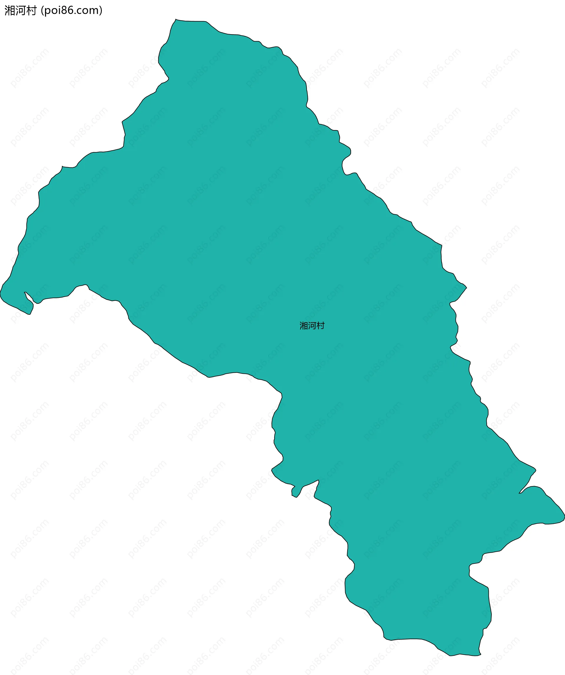 湘河村边界地图