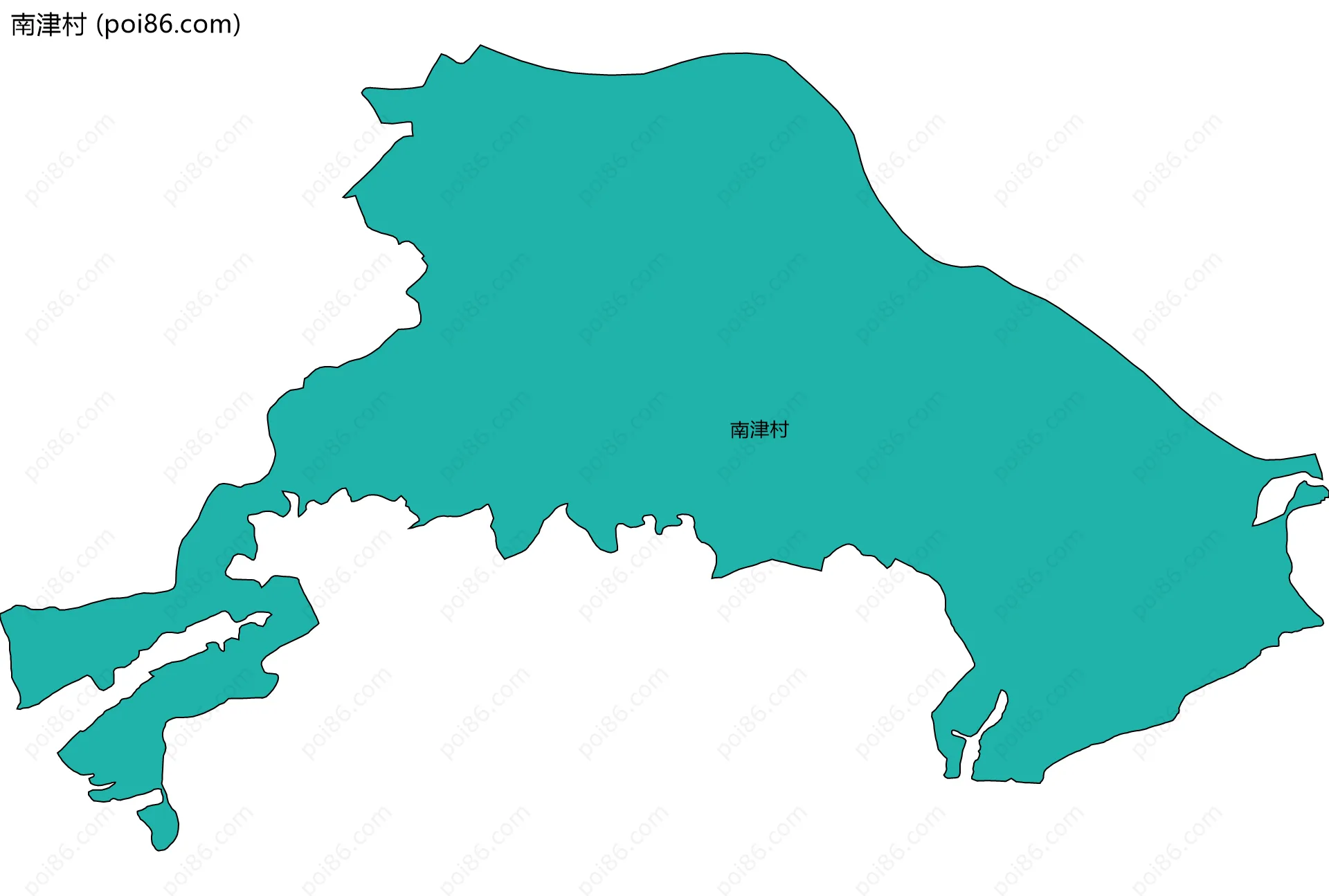 南津村边界地图