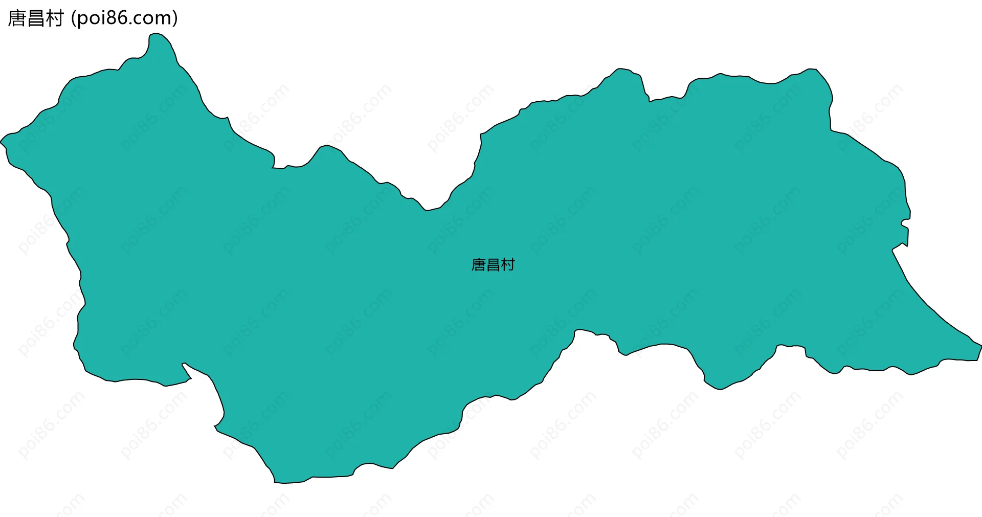 唐昌村边界地图