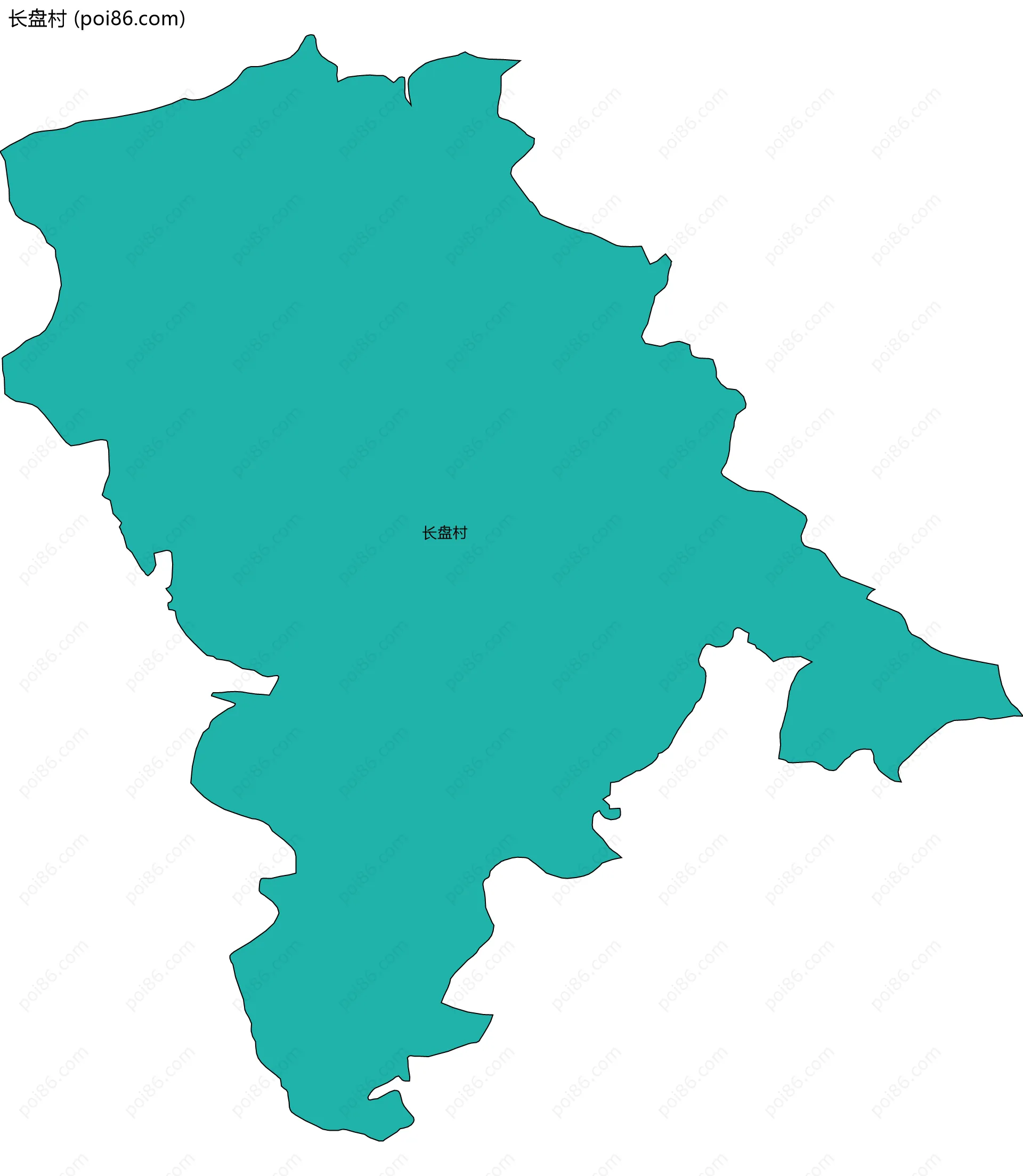 长盘村边界地图