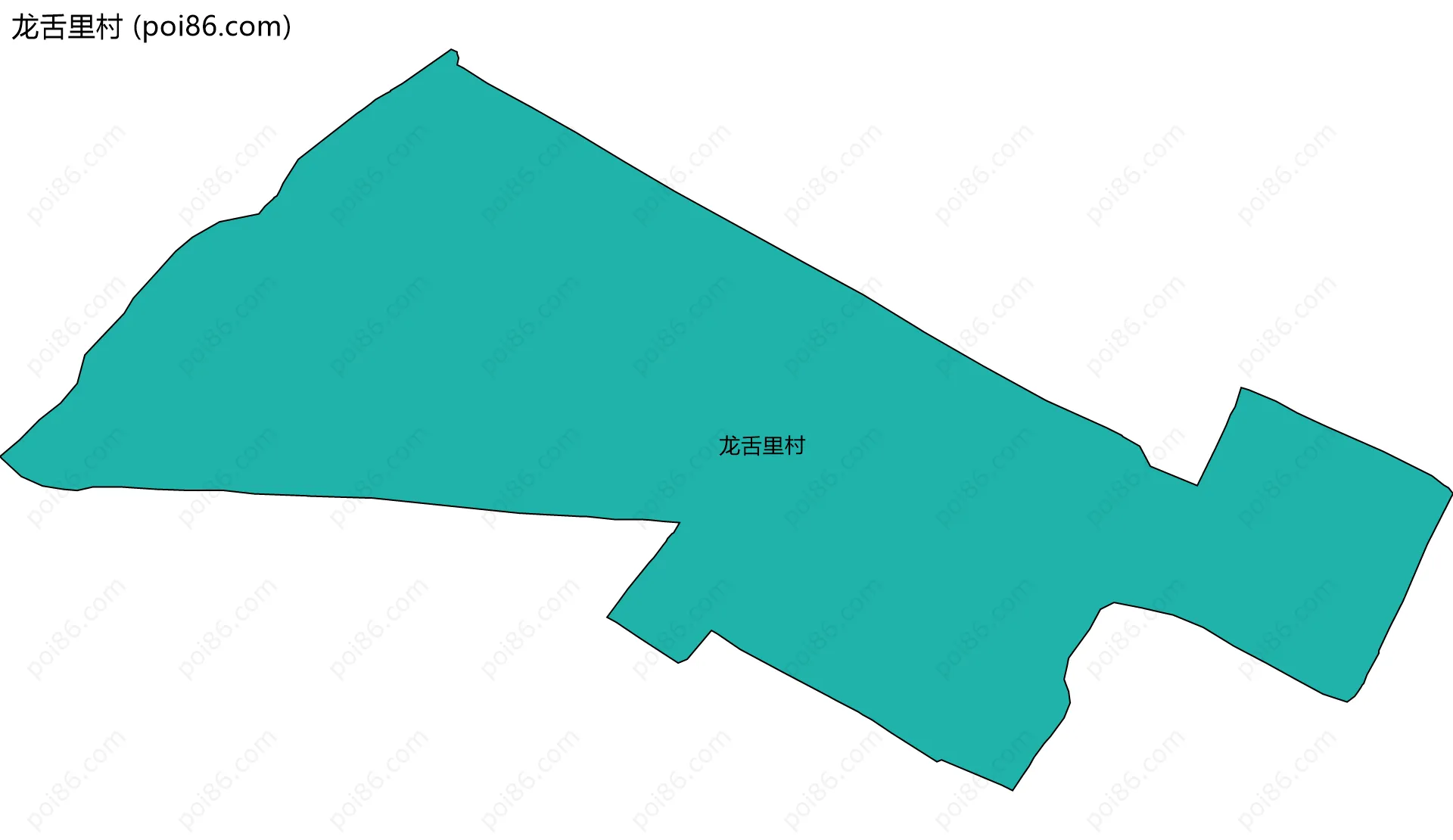 龙舌里村边界地图