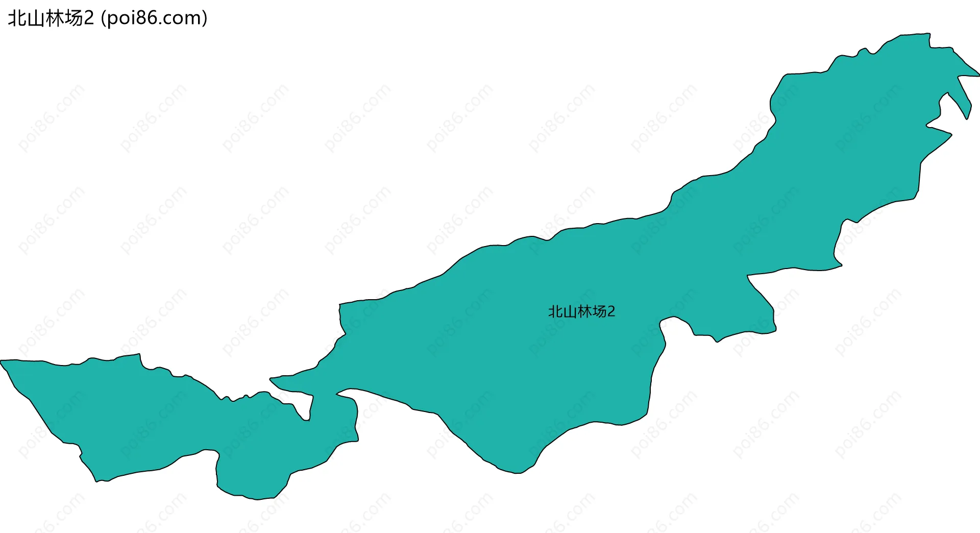 北山林场2边界地图