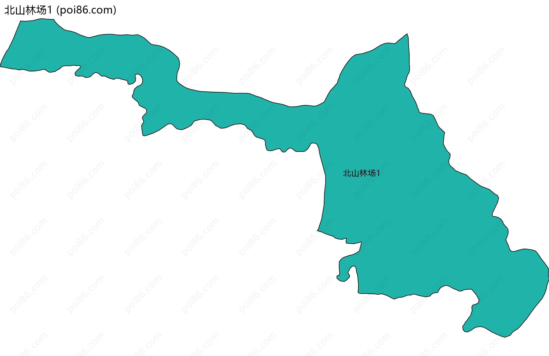 北山林场1边界地图