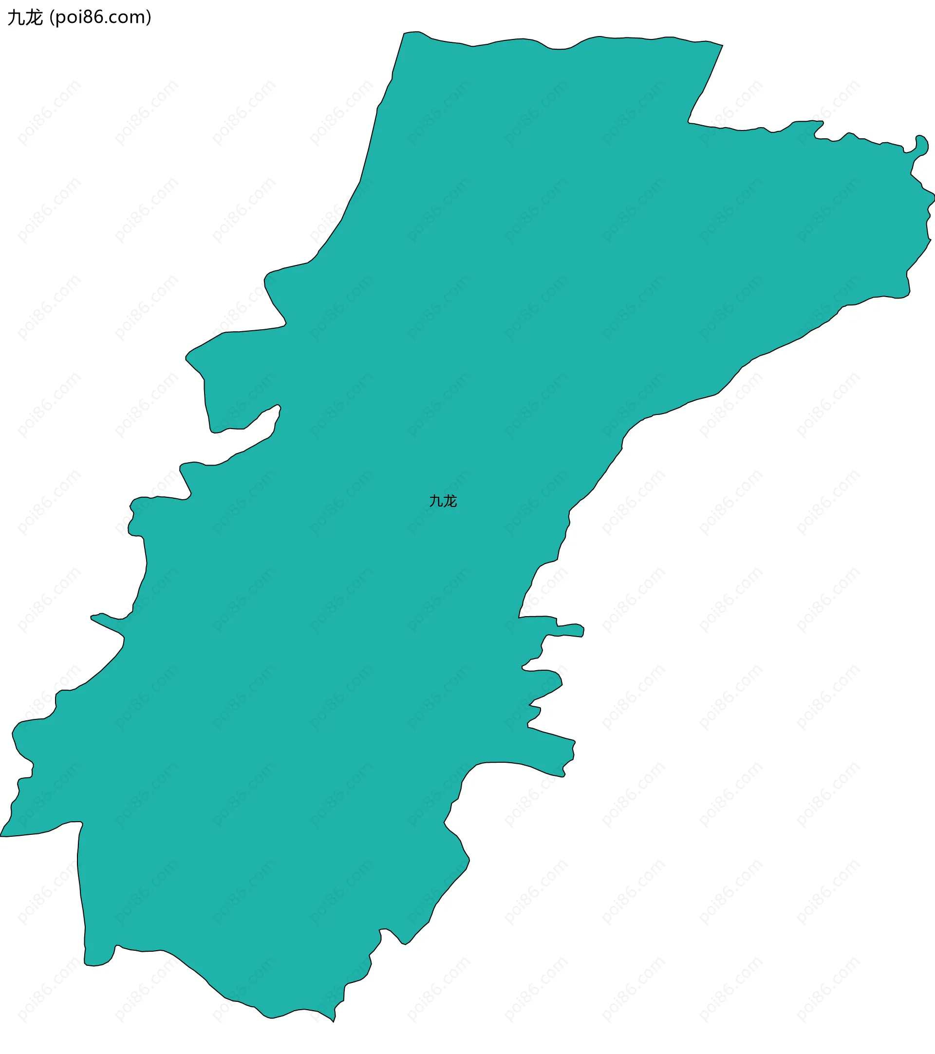九龙边界地图