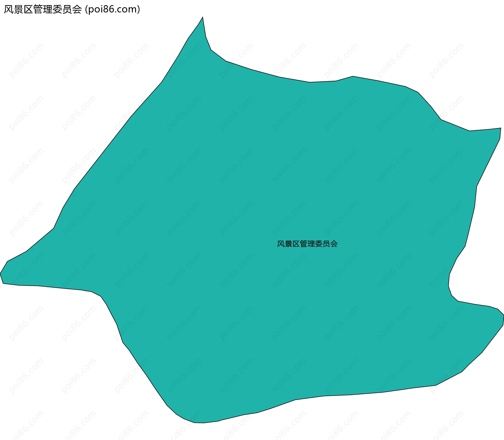 风景区管理委员会边界地图