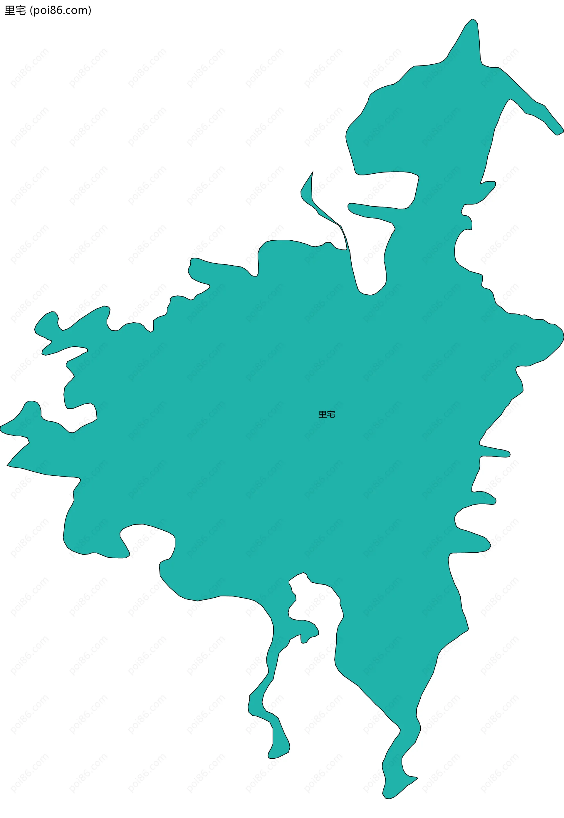 里宅边界地图