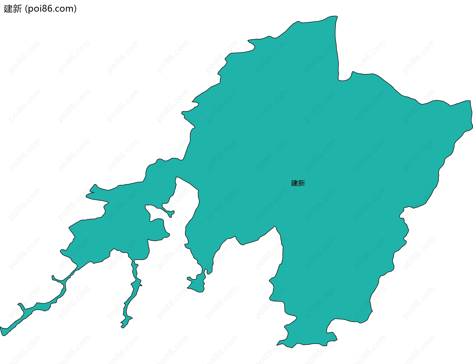 建新边界地图